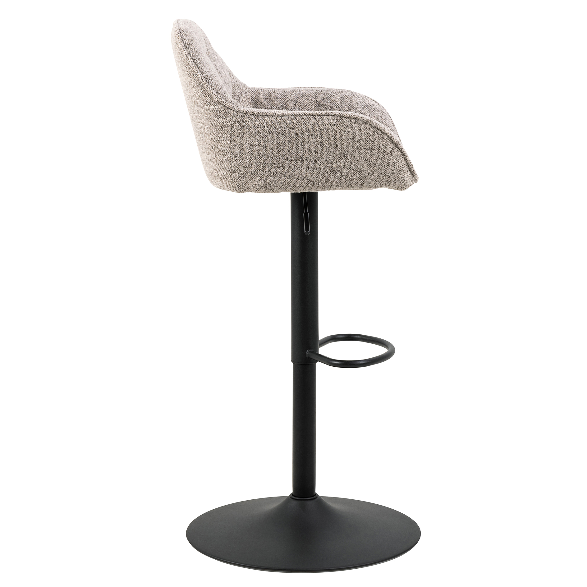 Barhocker BROOKE - beige - höhenverstellbar
