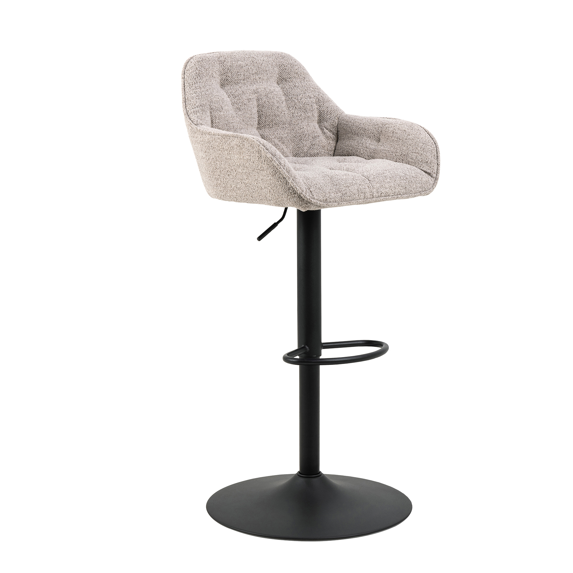 Barhocker BROOKE - beige - höhenverstellbar