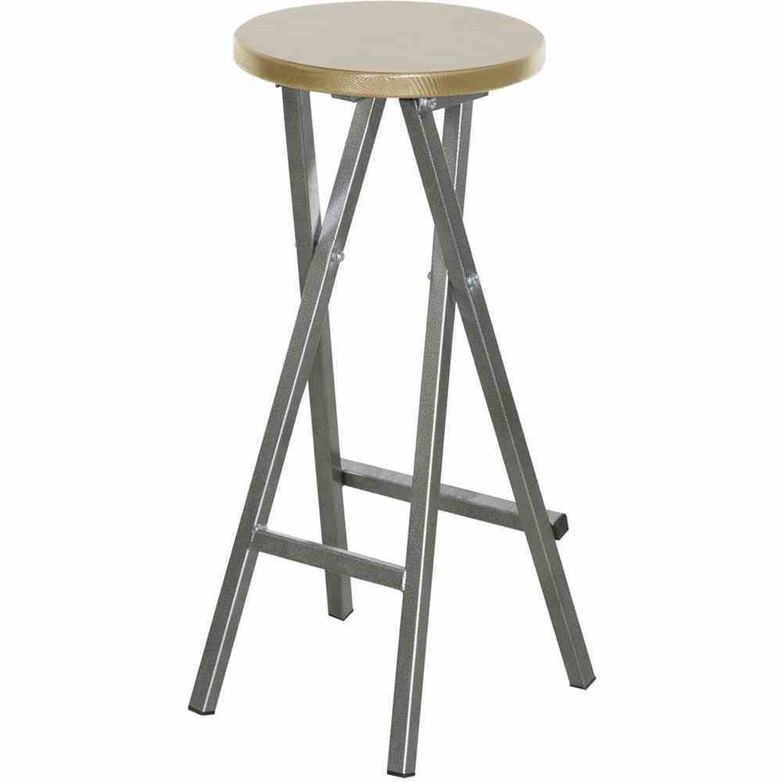 Barhocker - grau - Kiefer massiv - klappbar