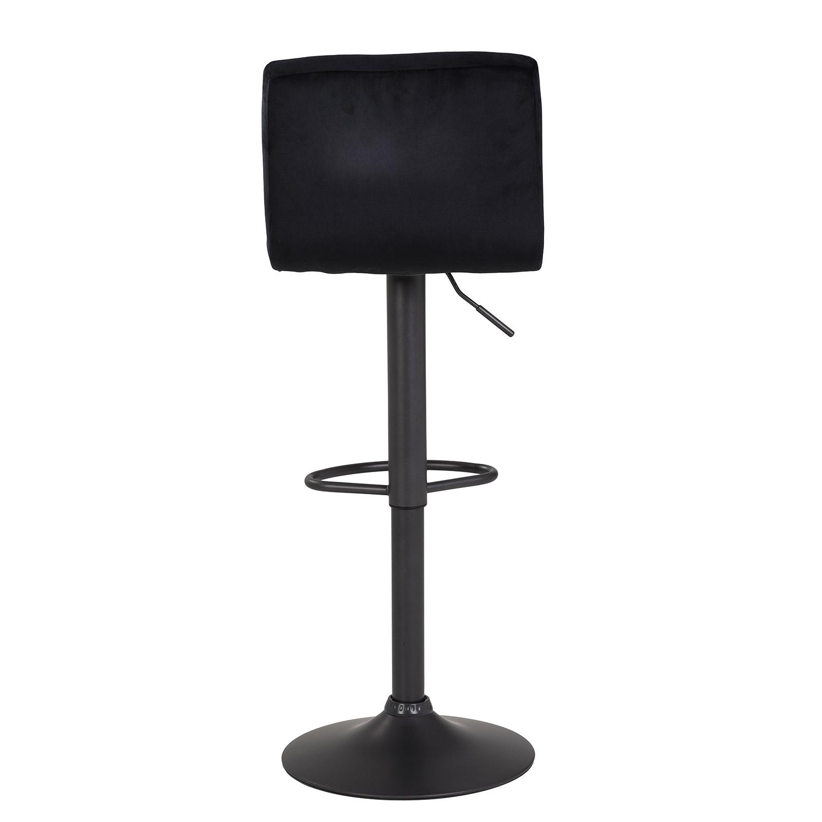 Barhocker - schwarz - Samtvelours