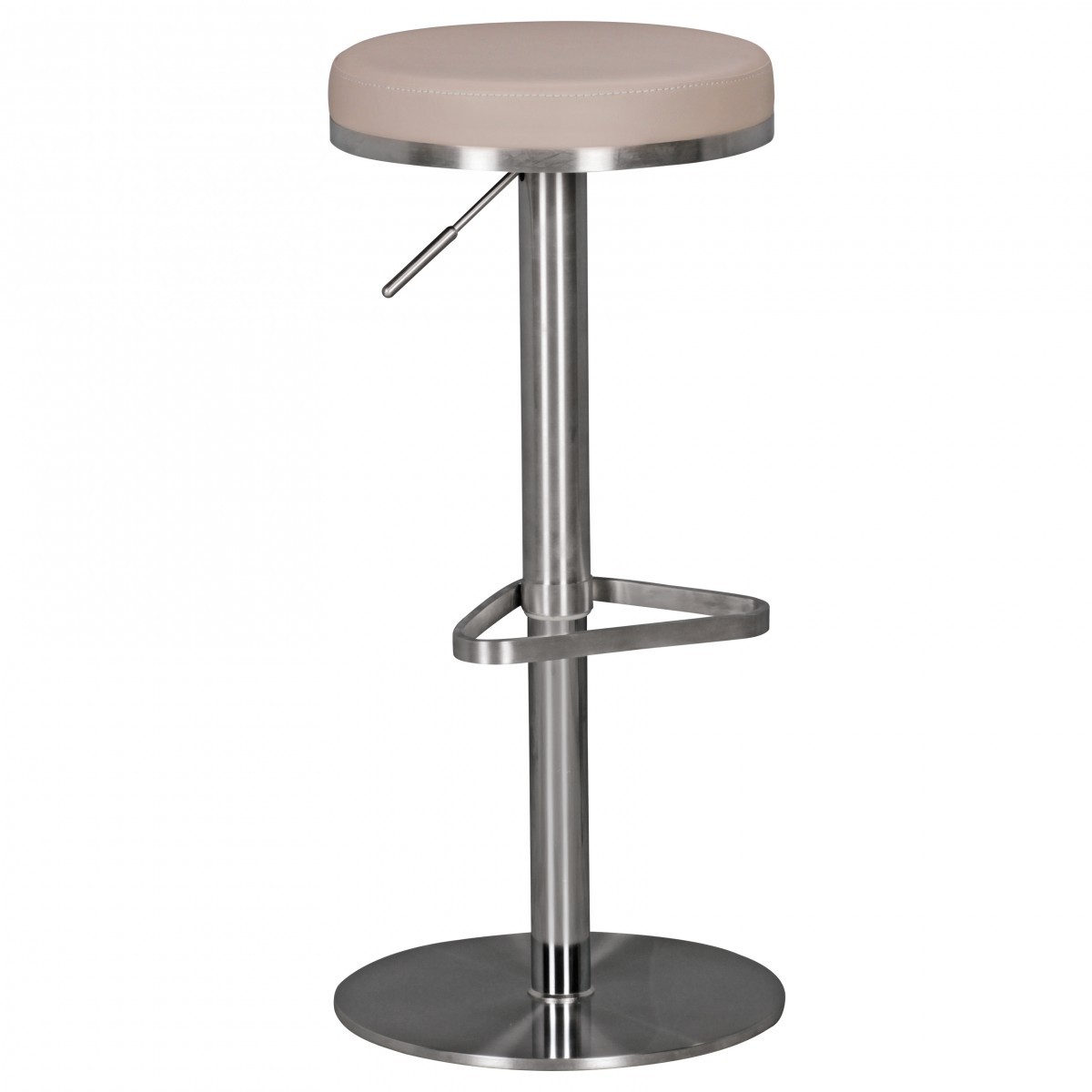 Barhocker - taupe - Kunstleder