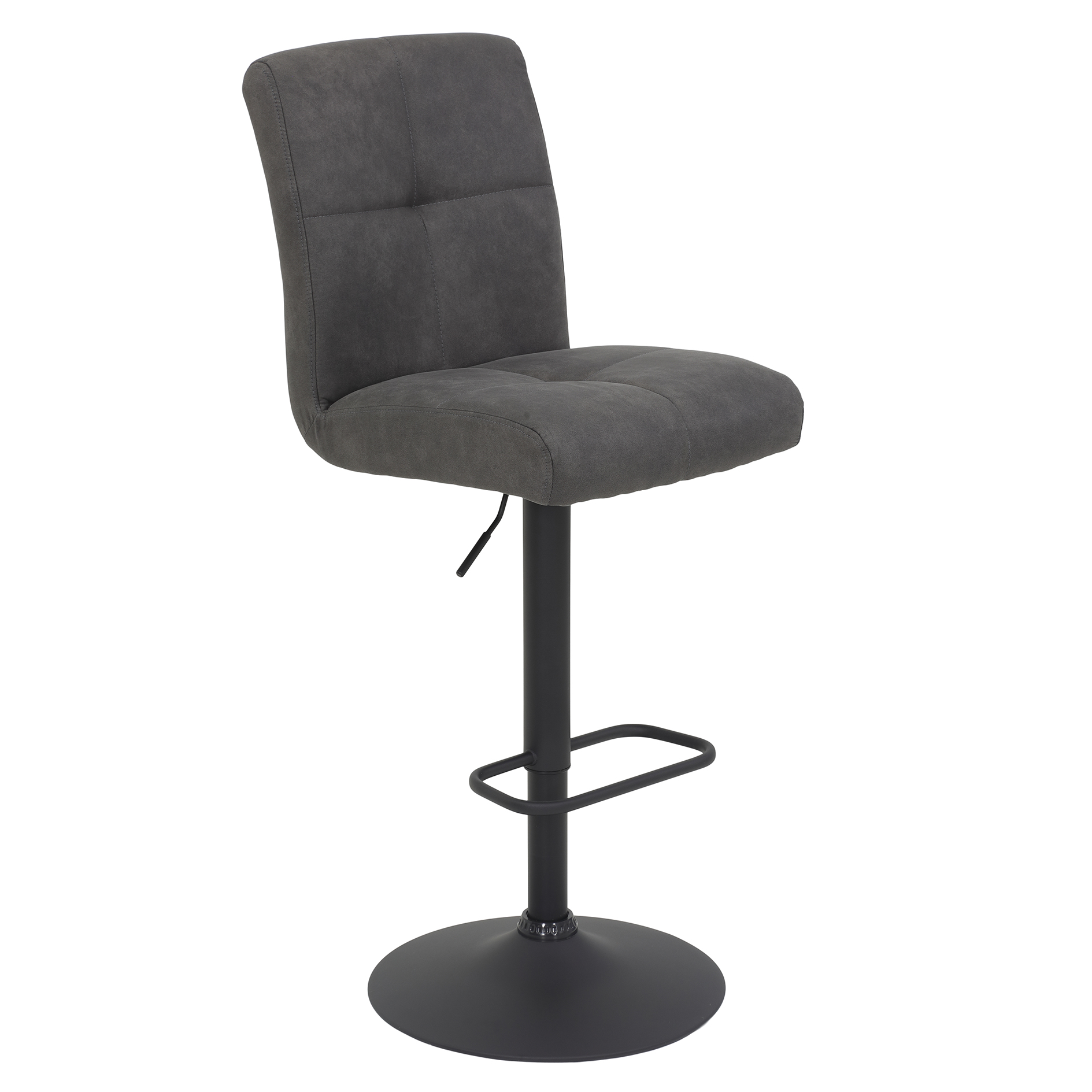 Barhocker - Vintage anthrazit - Microfaser