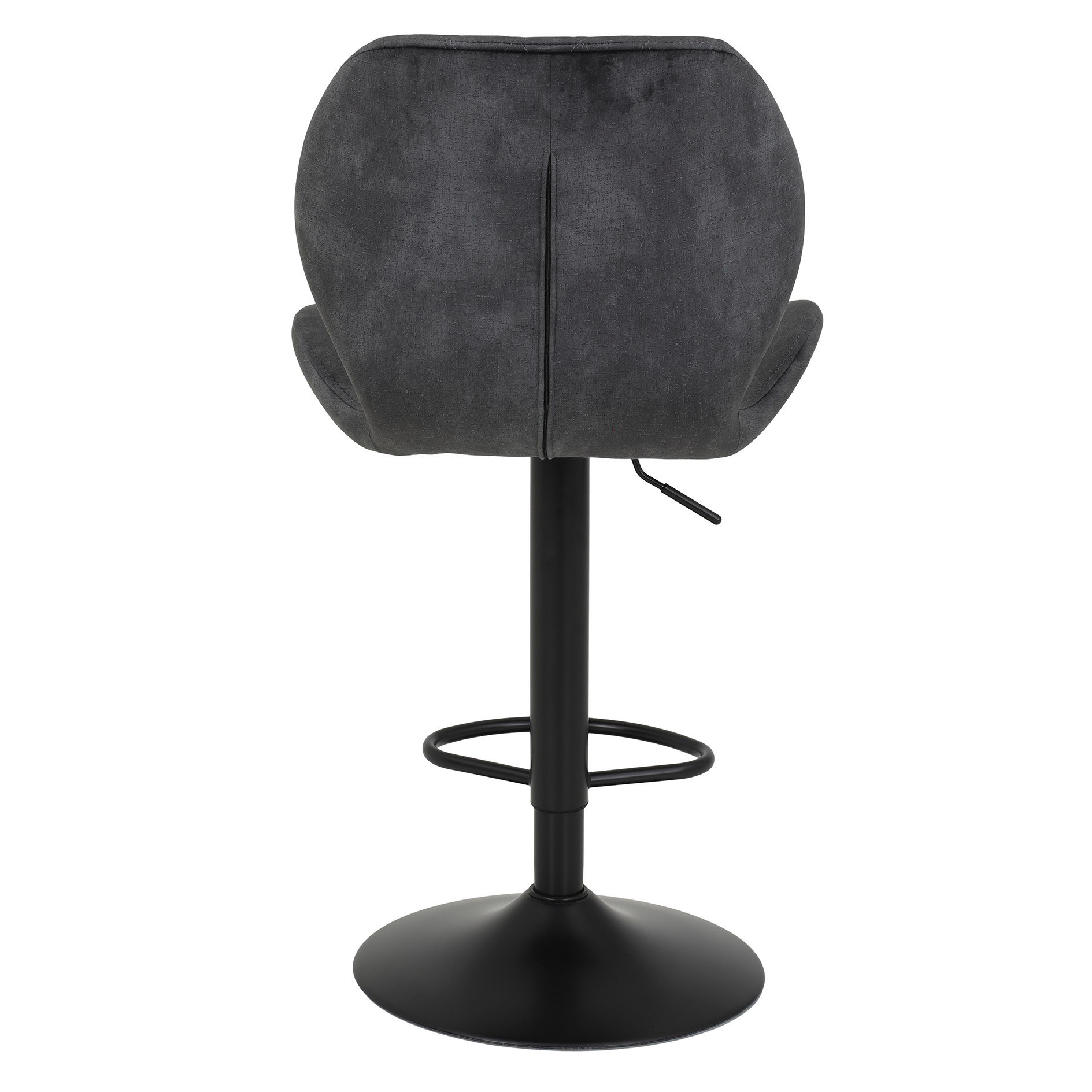 Barhocker - Vintage anthrazit - Samtvelour - höhenverstellbar
