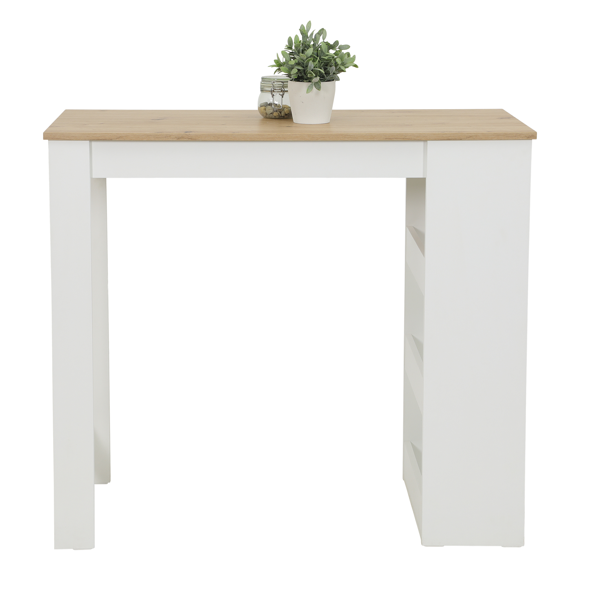 Bartisch - Artisan Eiche - weiß - 115x50 cm