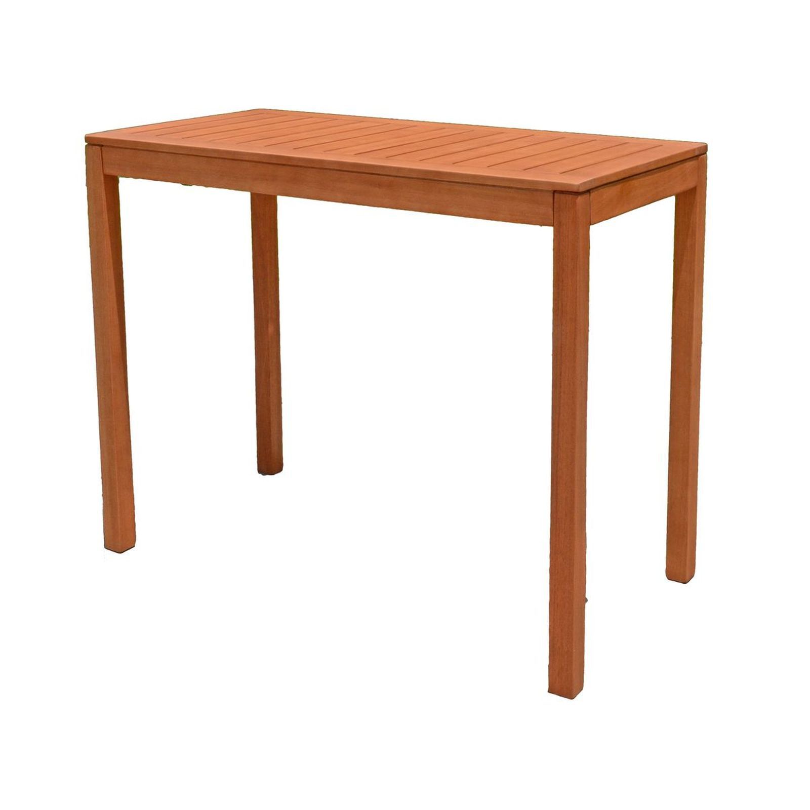 Bartisch PALMDALE - Eukalyptus Massivholz - 120x60 cm