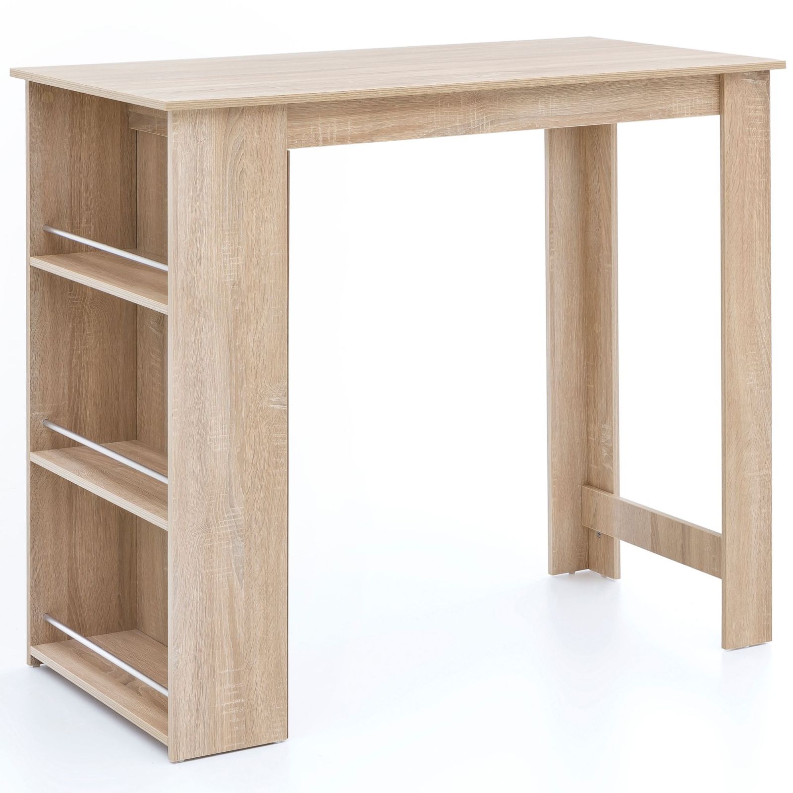 Bartisch - Sonoma Eiche  - 3 Regale - 120 cm
