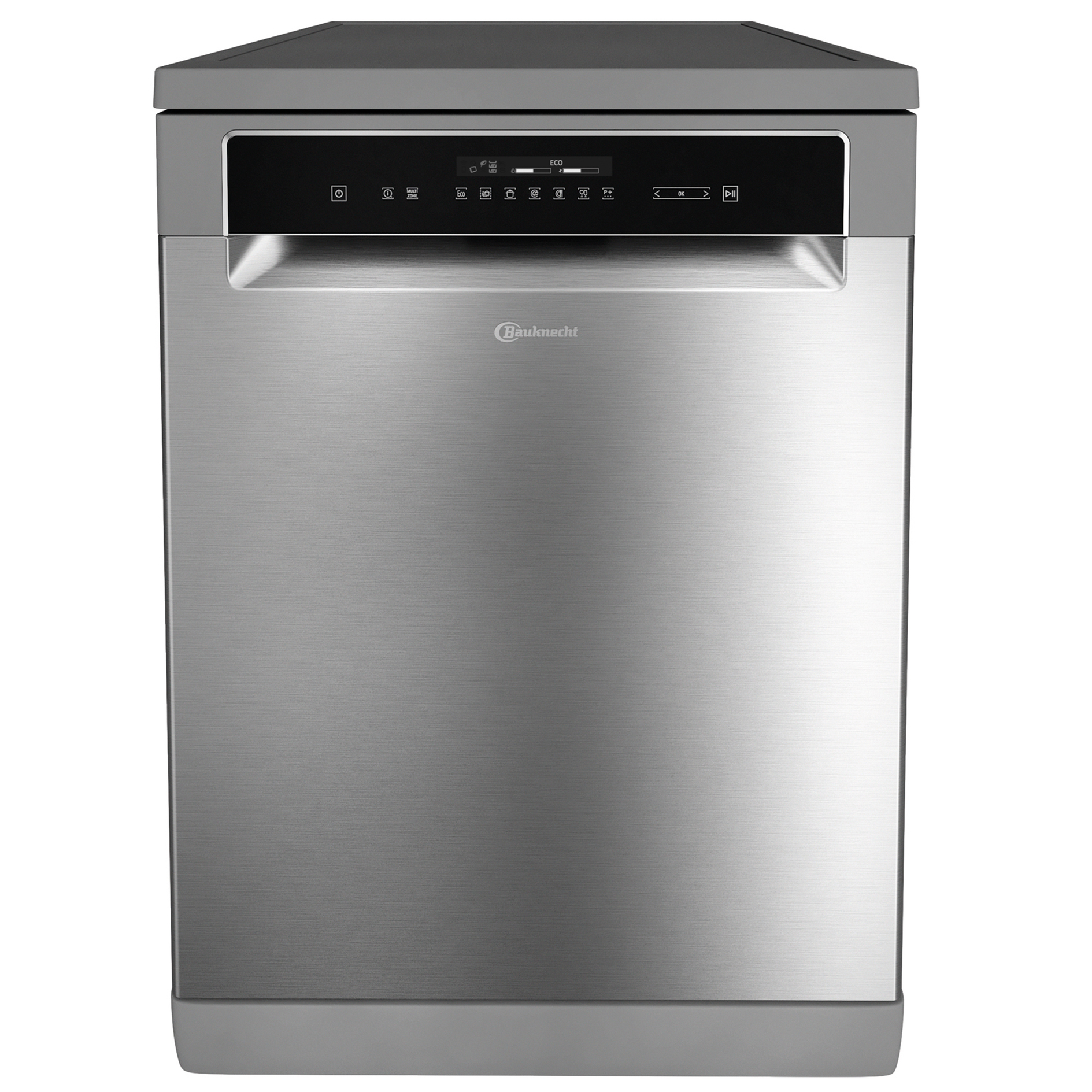 BAUKNECHT Stand-Geschirrspüler BFP 5O41 PLT X - silber - C
