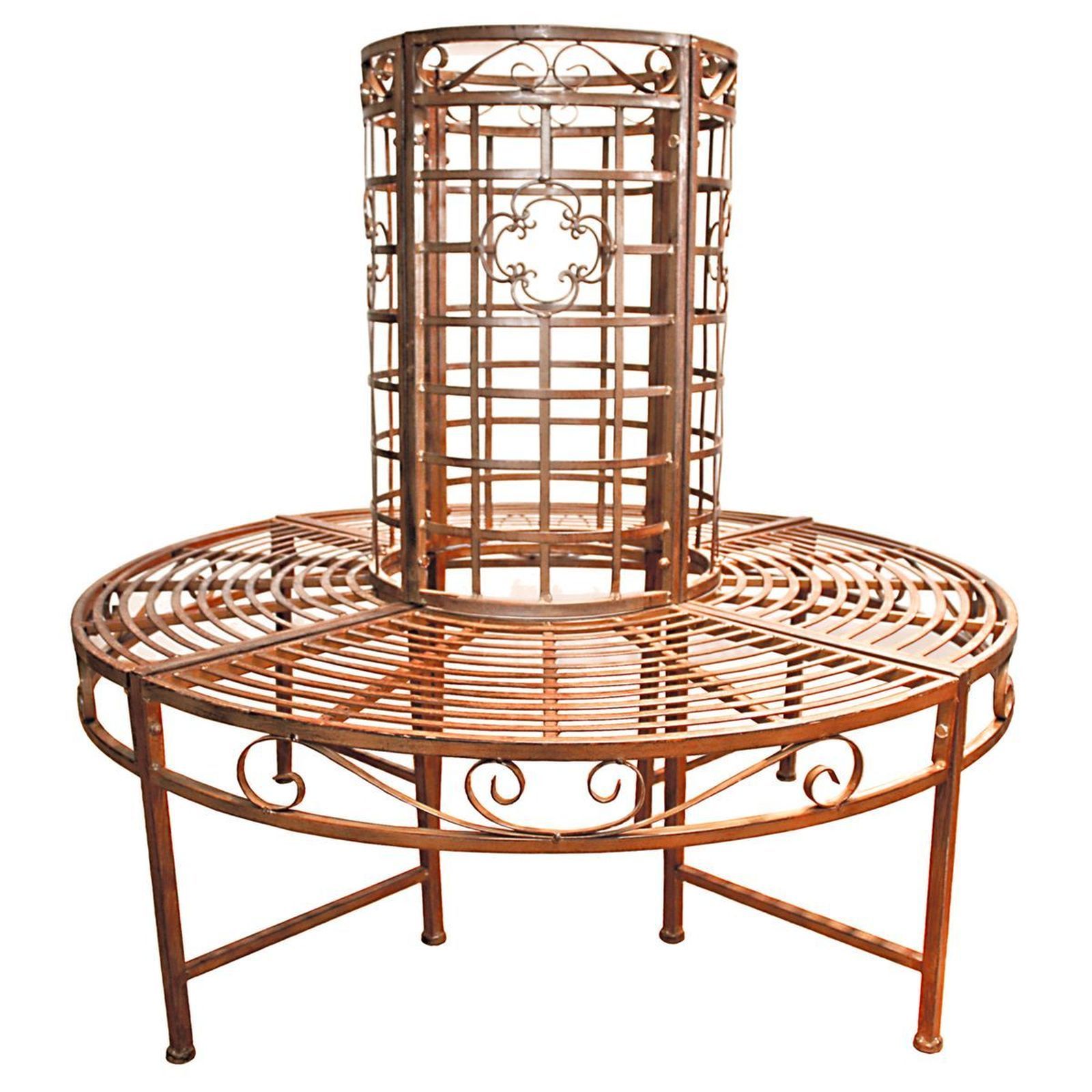 Baumbank LARISSA - Rost-Bronze - Stahl