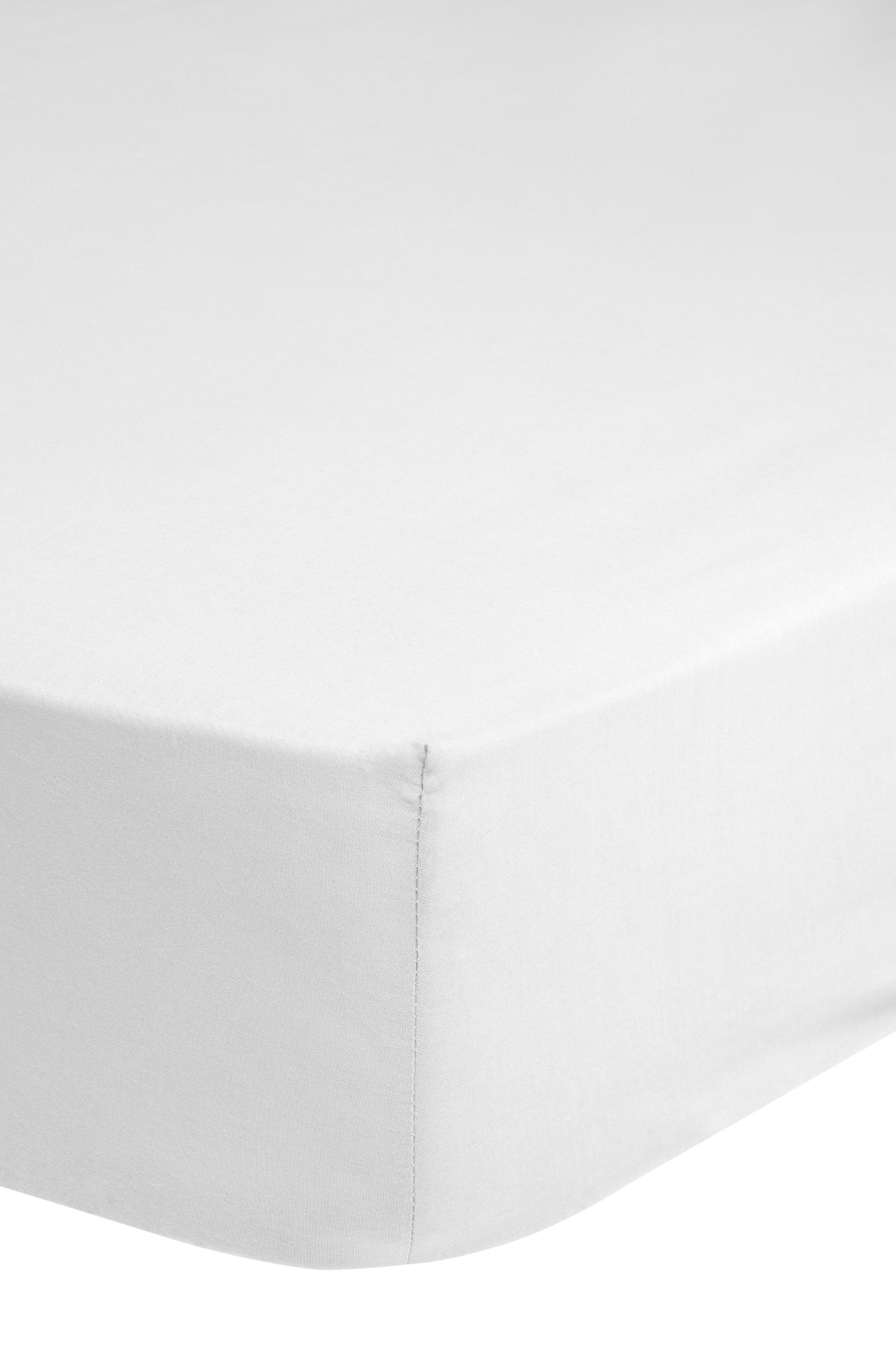 Baumwoll-Spannbetttuch GOODMORNING - weiß - 80x200 cm