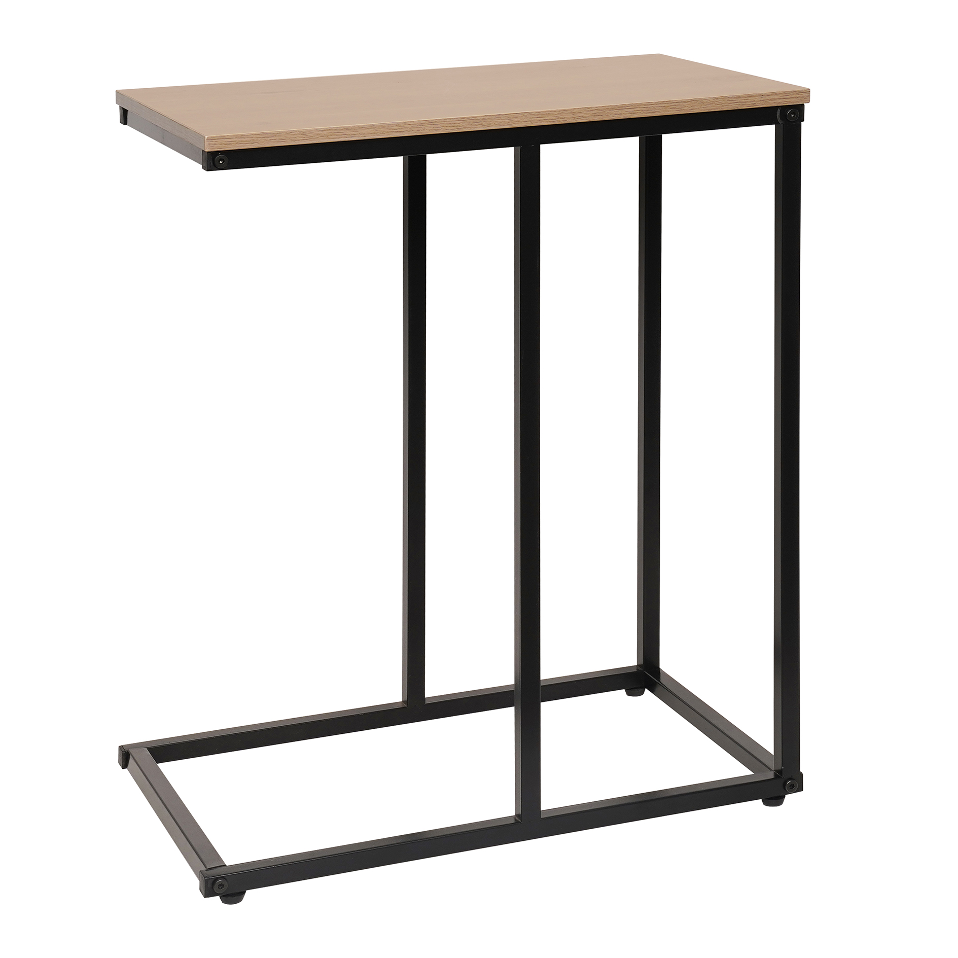 Beistell- und Laptoptisch - Artisan Eiche - schwarz - 59 cm