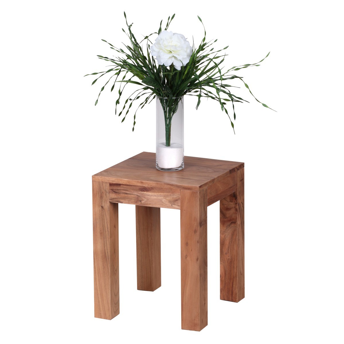 Beistelltisch - Akazie massiv lackiert - 35 cm breit