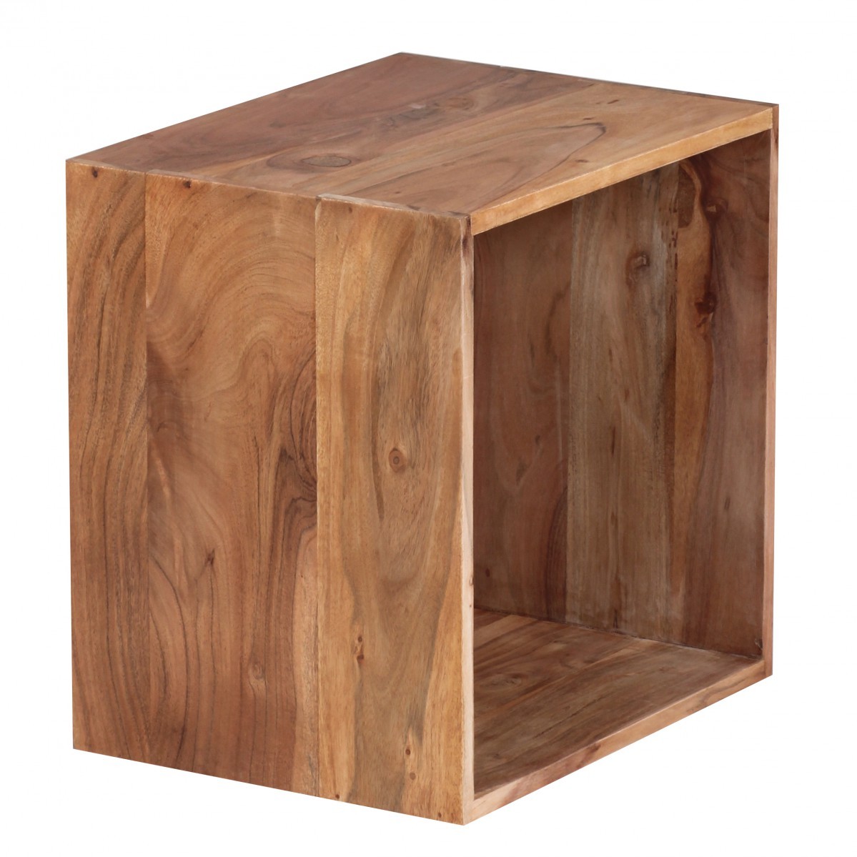 Beistelltisch - Akazie massiv lackiert - 43 cm breit