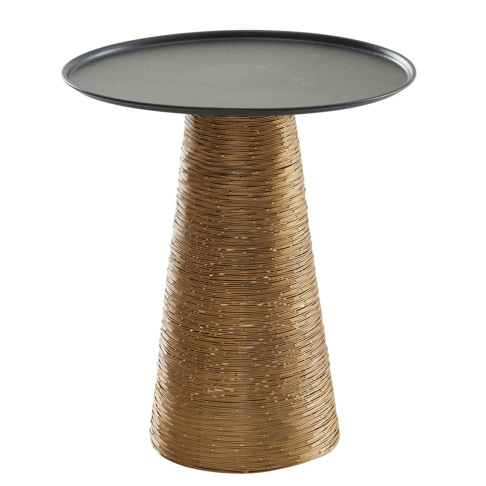 Beistelltisch - gold-schwarz - 40 cm