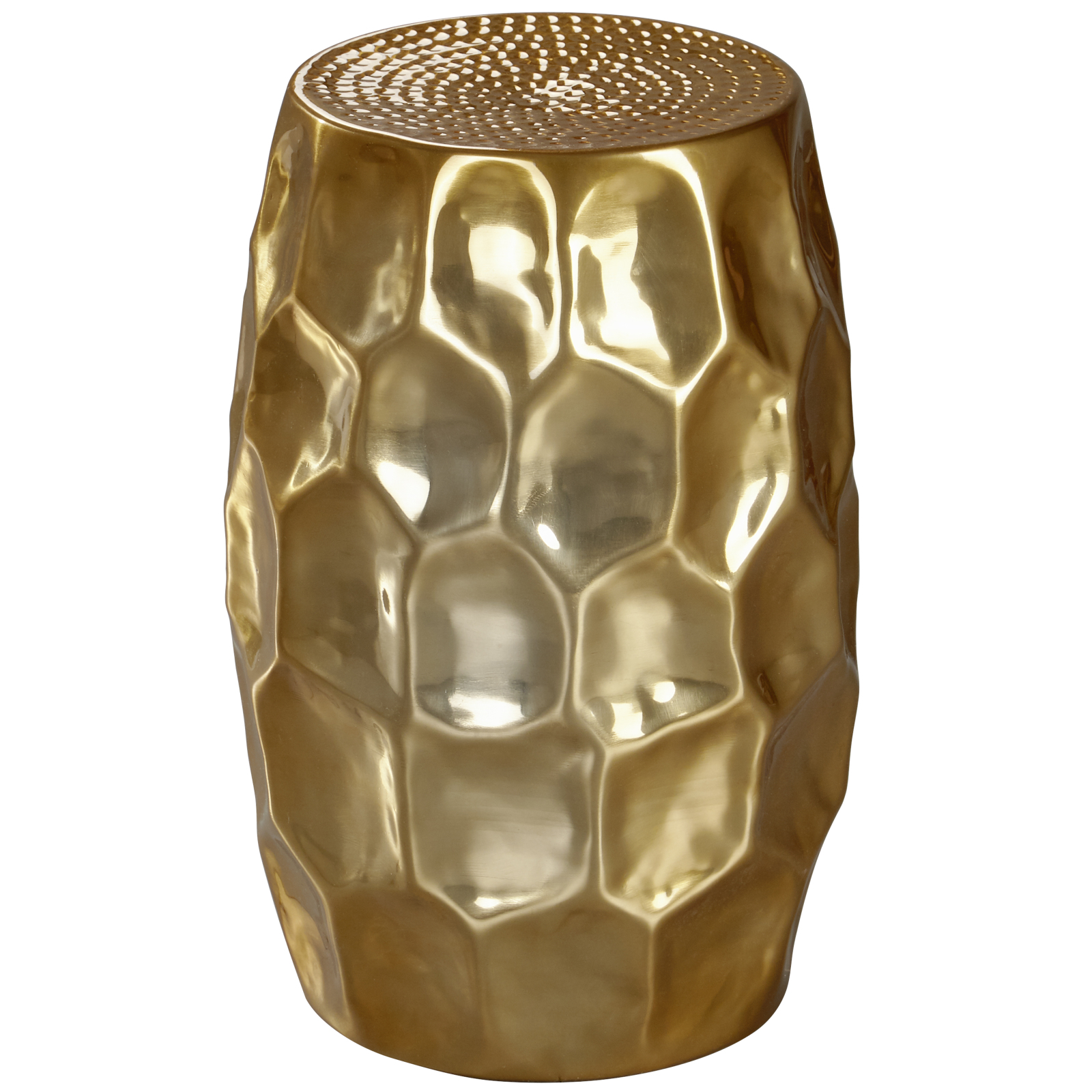 Beistelltisch - goldfarben - Aluminium - 30 cm breit