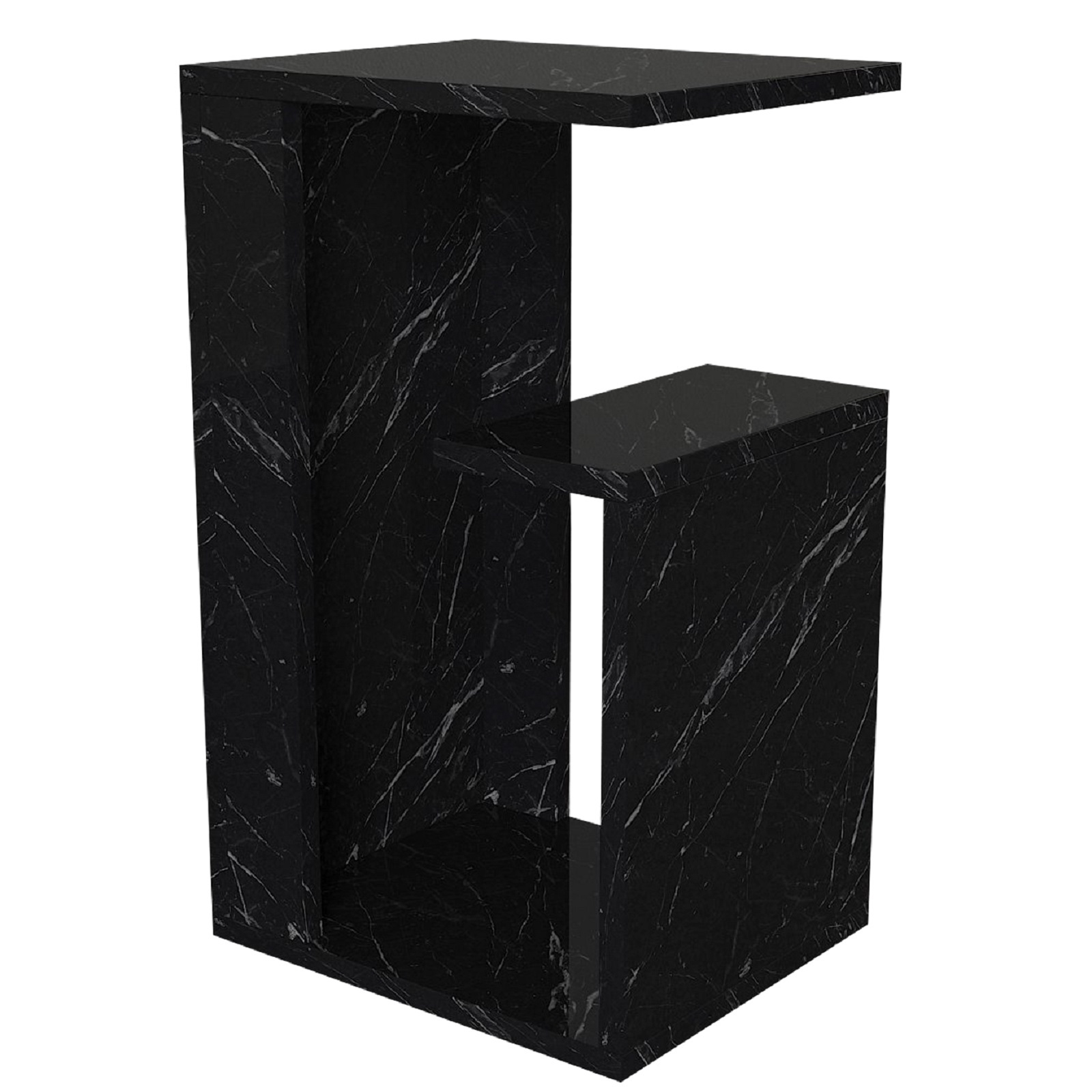 Beistelltisch - grau - Marmor - 35 cm
