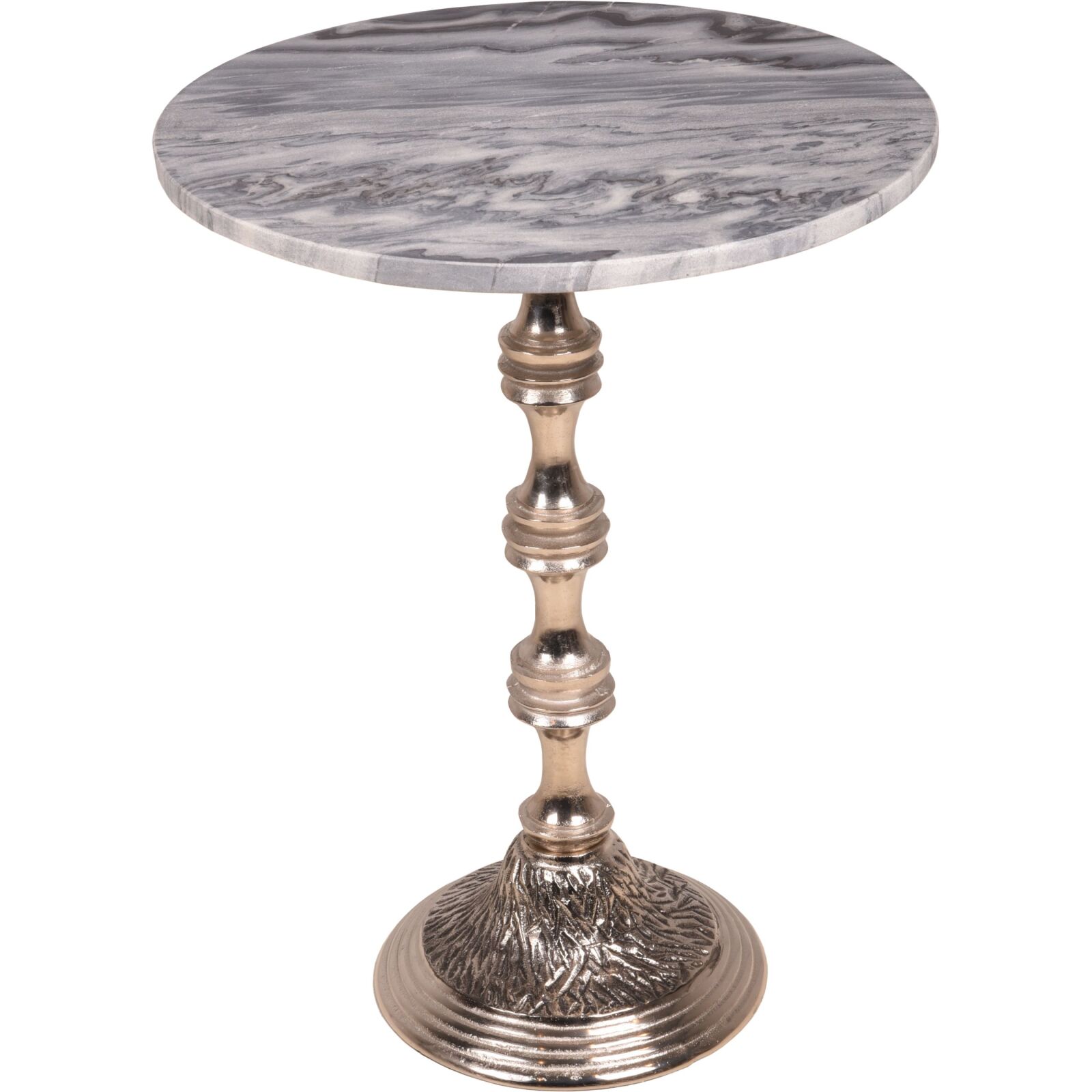 Beistelltisch HIMAL - silber - Ø 41 cm
