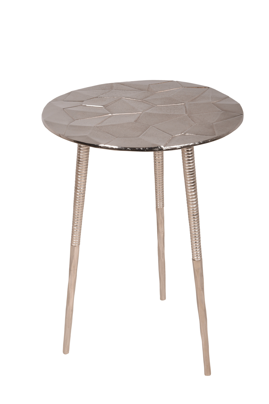 Beistelltisch JASPAL - silber - Ø 40 cm