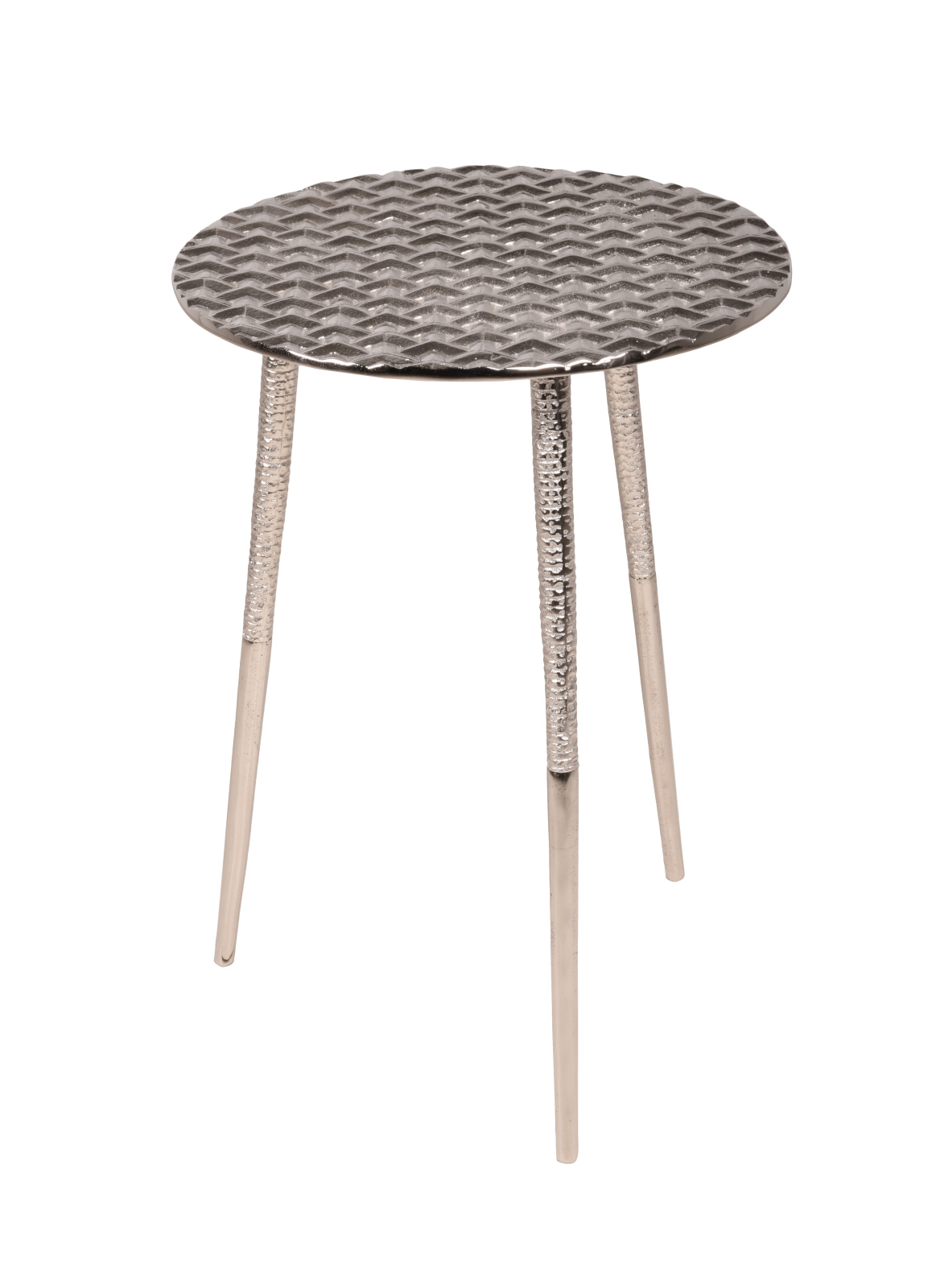 Beistelltisch KALA - silber - Ø 39 cm