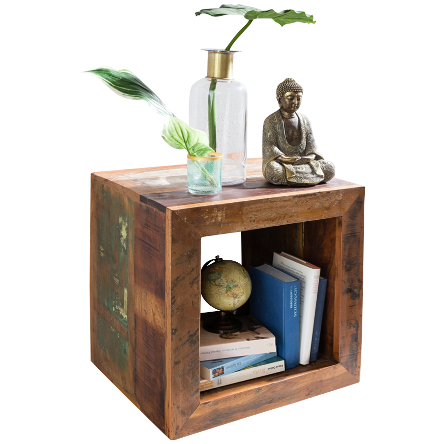 Beistelltisch - klar lackiert - Mango massiv - 45 cm breit