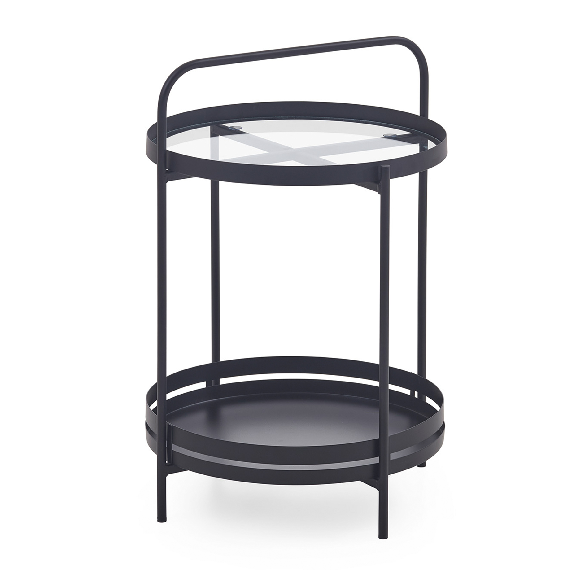 Beistelltisch LITTLE - schwarz - Ø 44 cm
