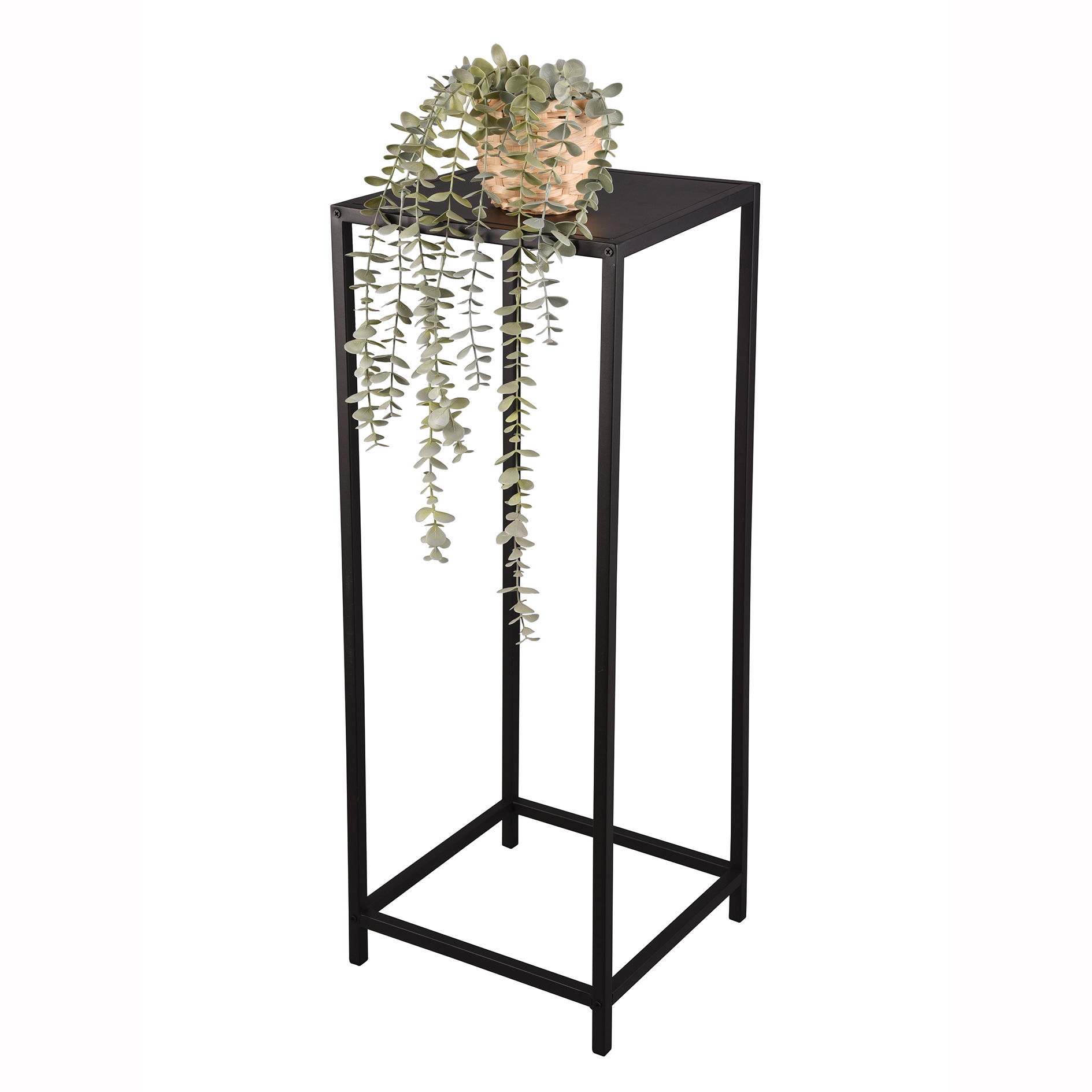 Beistelltisch - schwarz - 35x80x35 cm