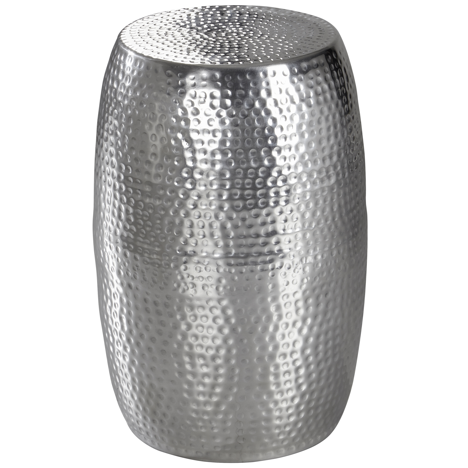 Beistelltisch - silberfarben - Aluminium