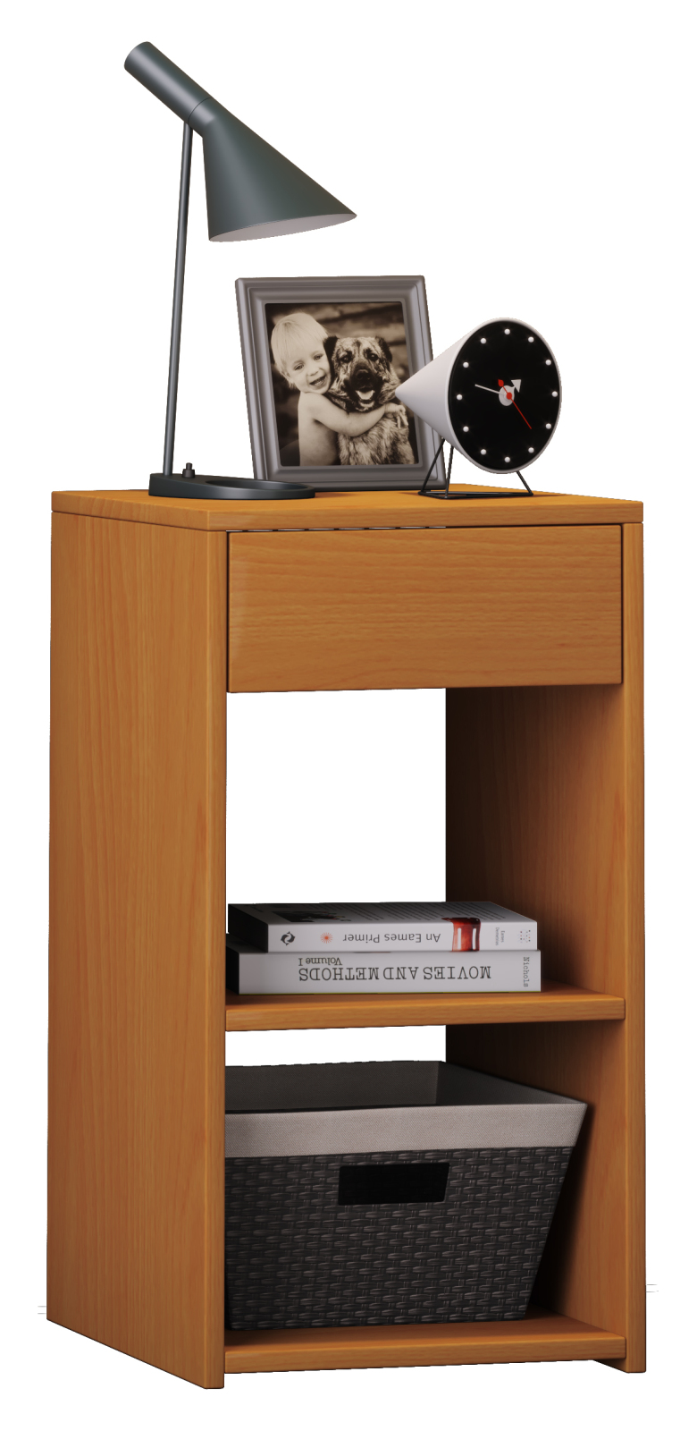Beistelltisch Sledo Maxi - Buche - Schublade - 35 cm breit
