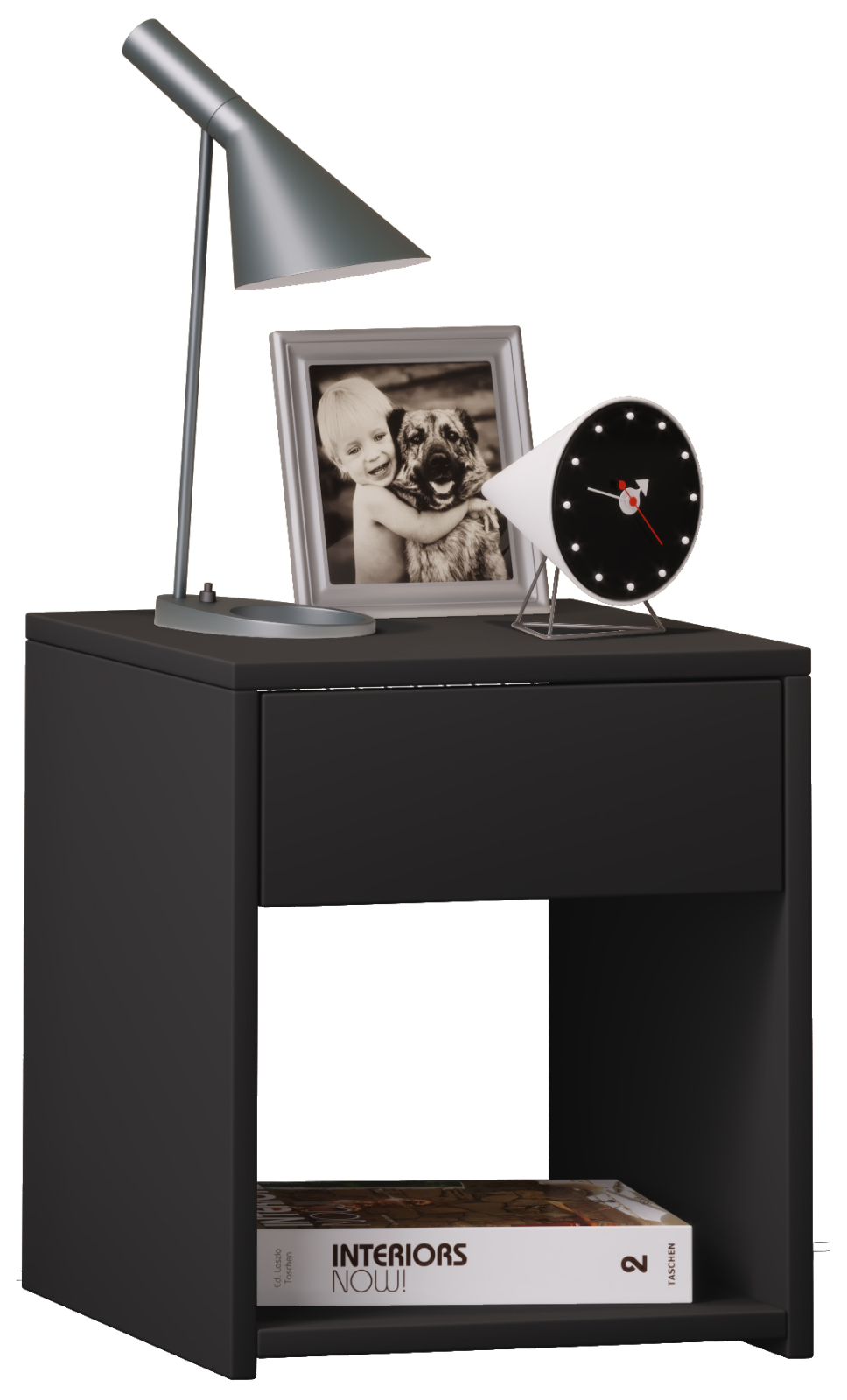 Beistelltisch SLEDO MINI - schwarz - 35 cm breit