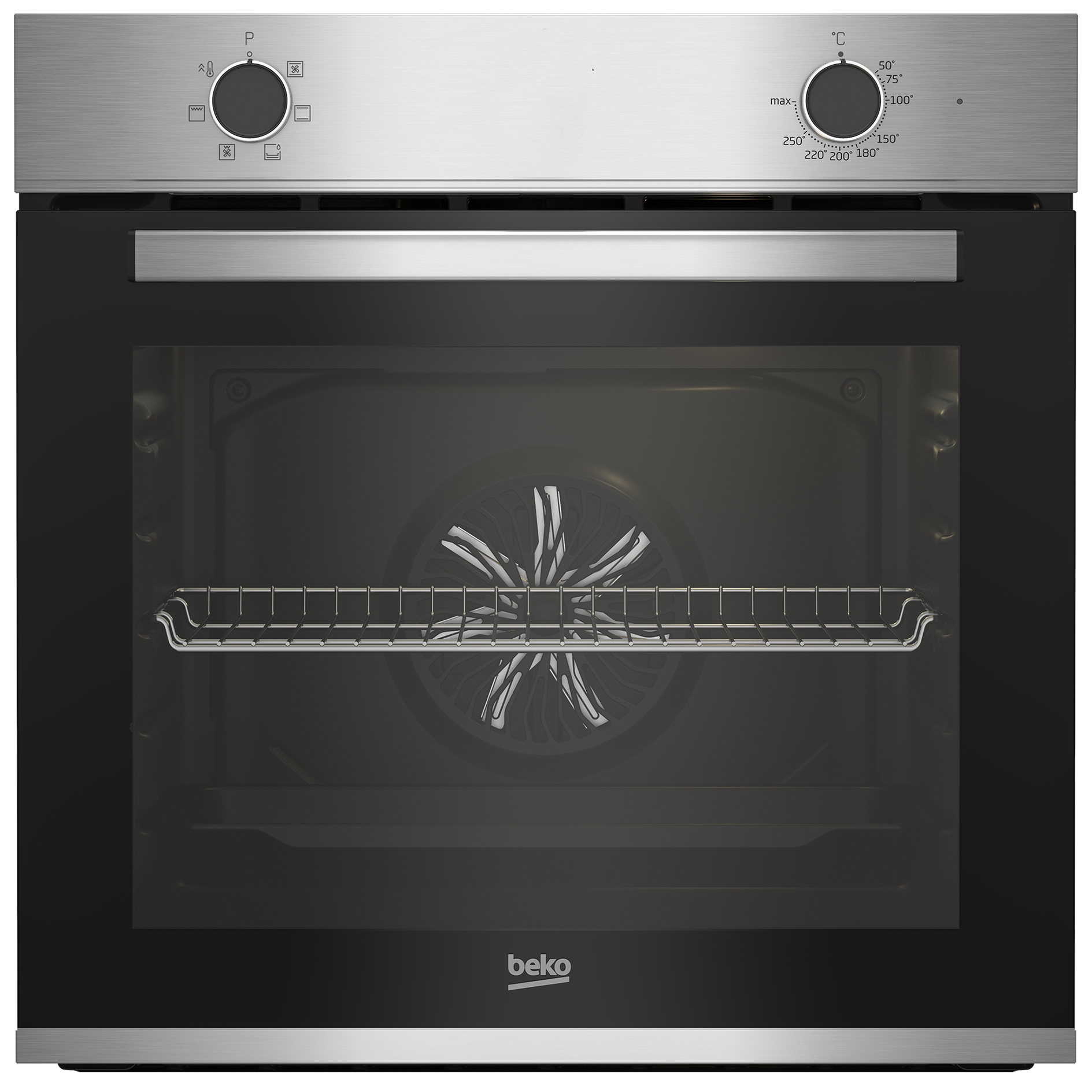 BEKO Einbau-Backofen BBIE12000X - Edelstahl-schwarz - A
