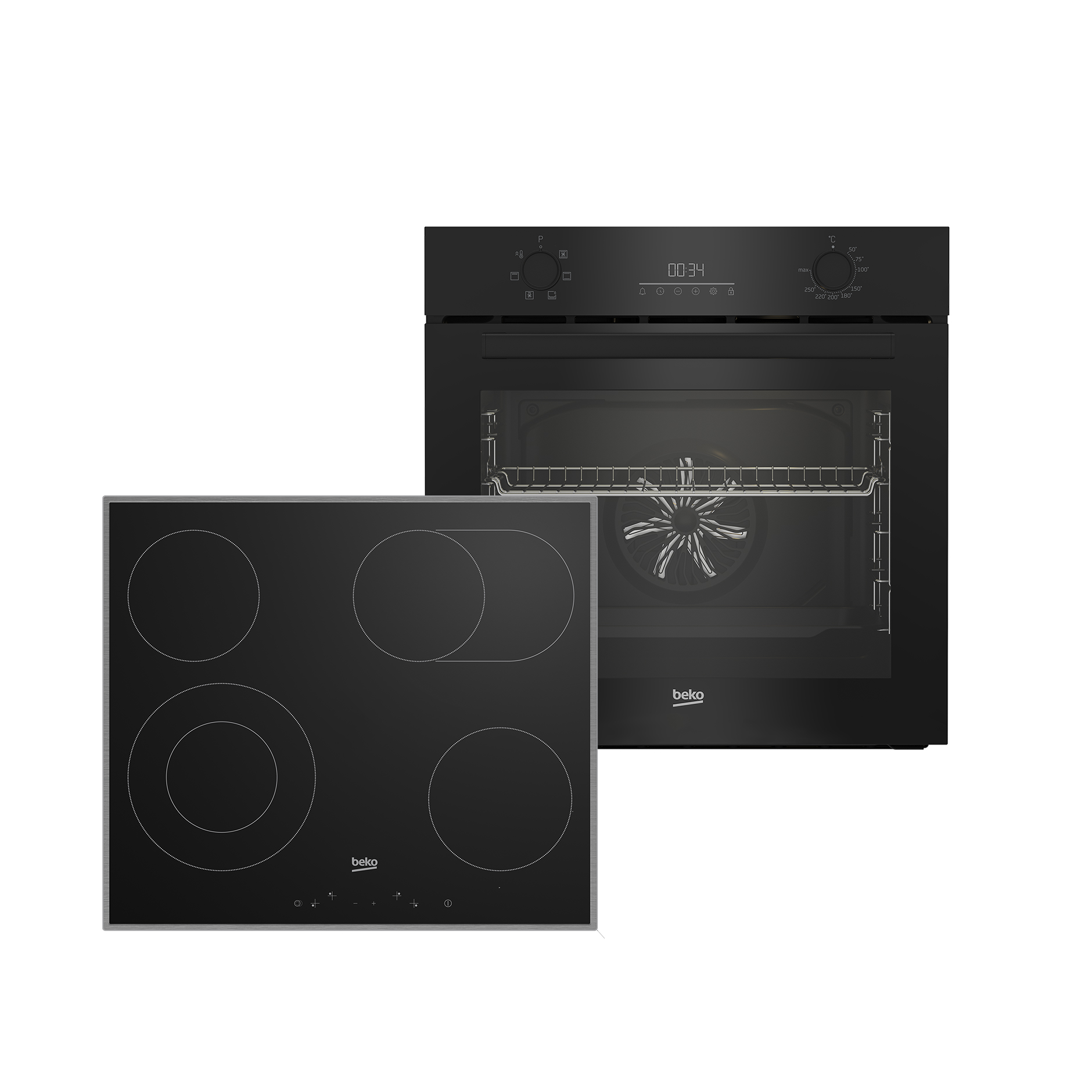 BEKO Einbau-Backofenset BBSM11320B - A