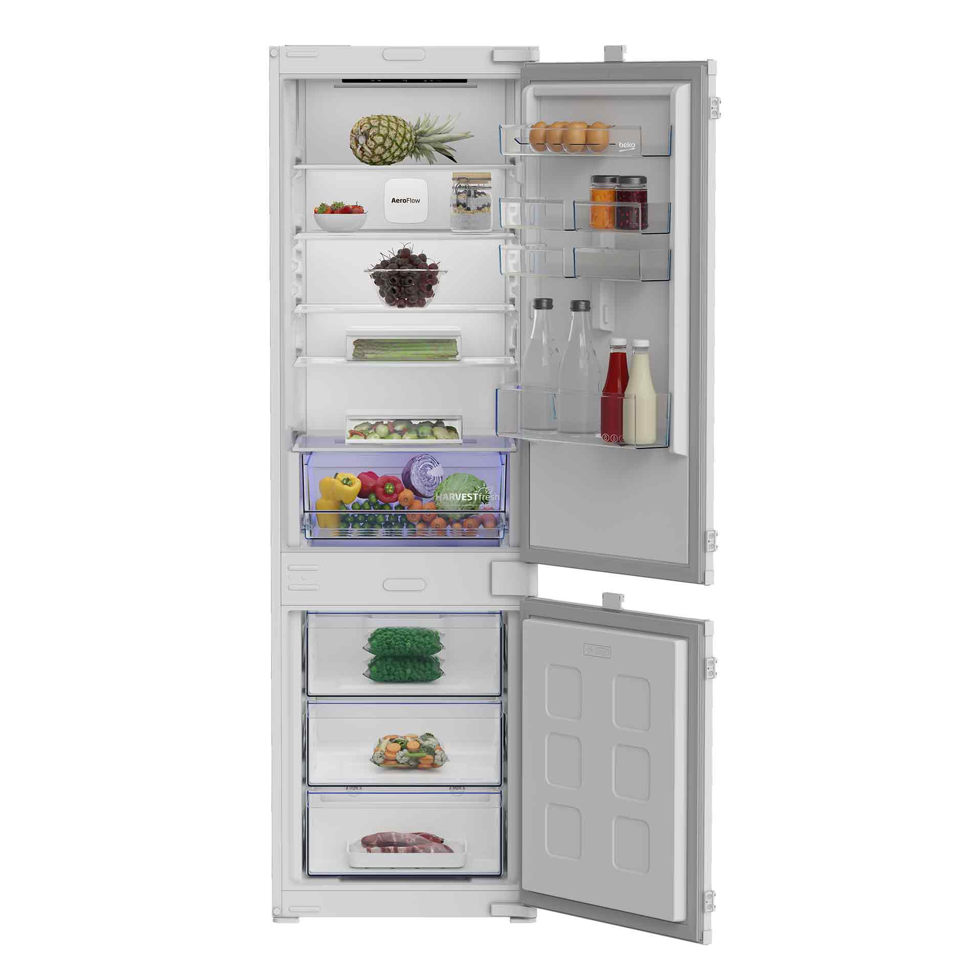 BEKO Einbau-Kühl-Gefrierkombi B3BCNA294HS - E