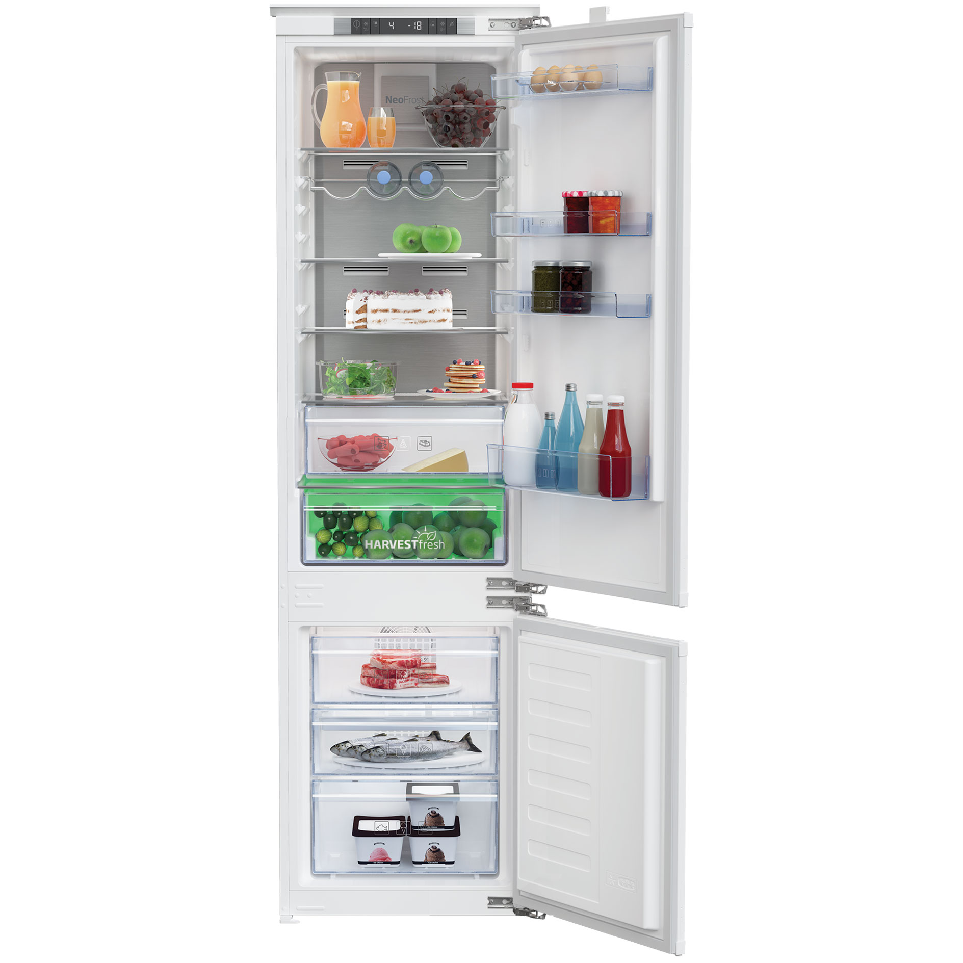 BEKO Einbau-Kühl/Gefrierkombination BCNA306E4FN - E