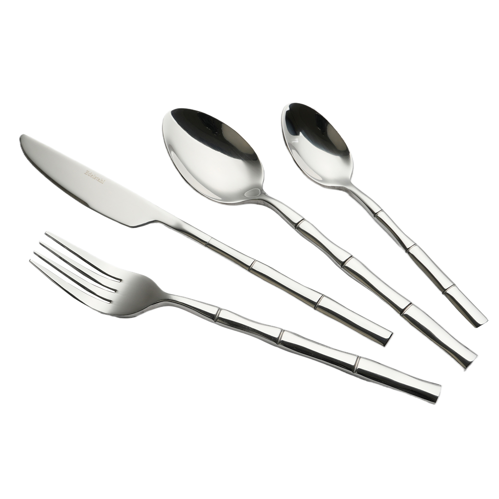 Besteck-Set - Edelstahl - 24-teilig
