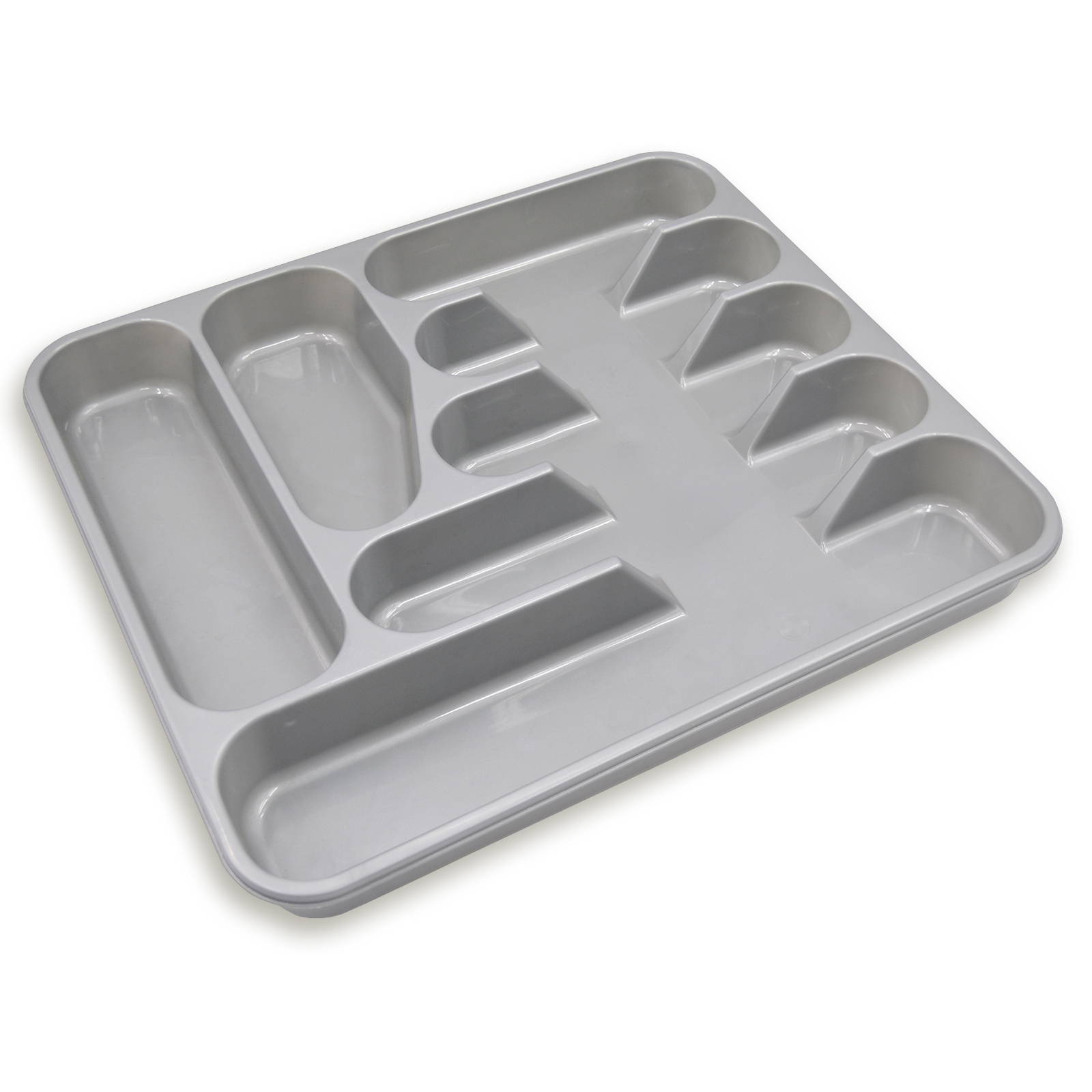 Besteckeinsatz - silber - 7 Fächer