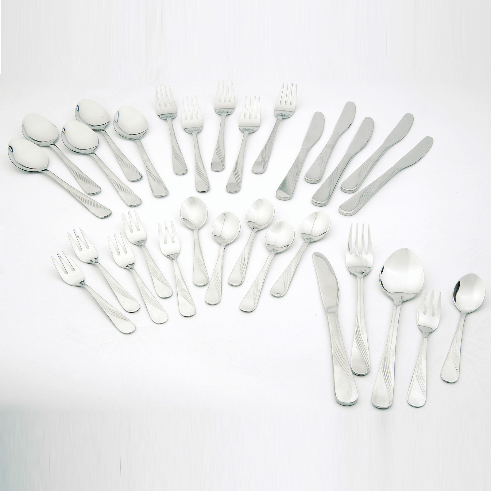 Besteckset - Edelstahl - 30-teilig - rostfrei