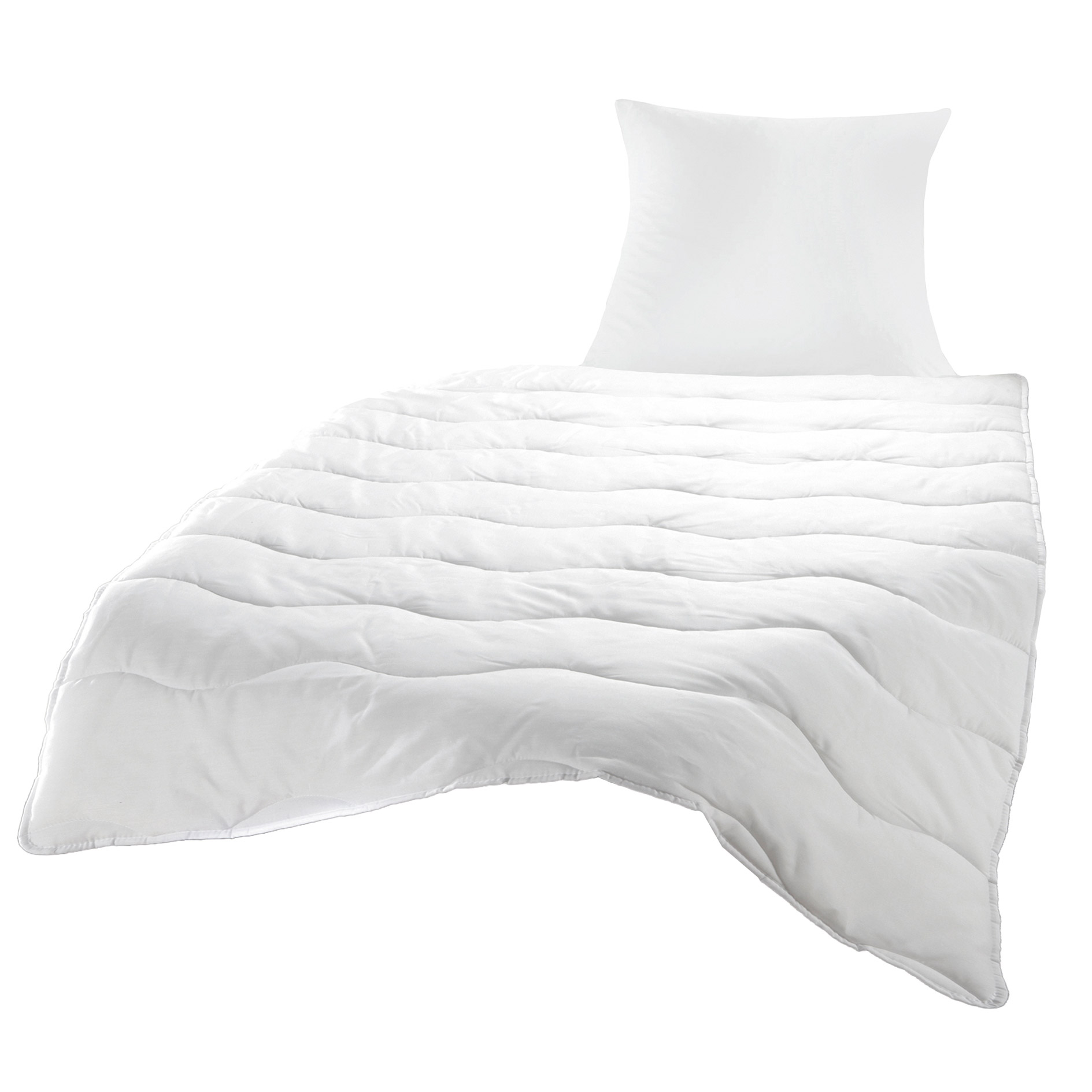 Betten-Set - weiß - 135x200 cm