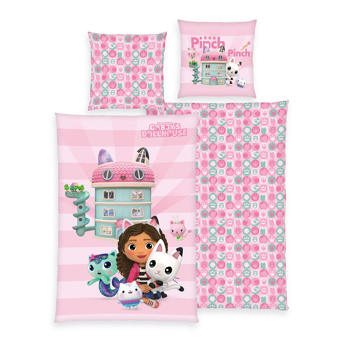 Bettwäsche GABBY'S DOLLHOUSE - bunt - 135x200 cm