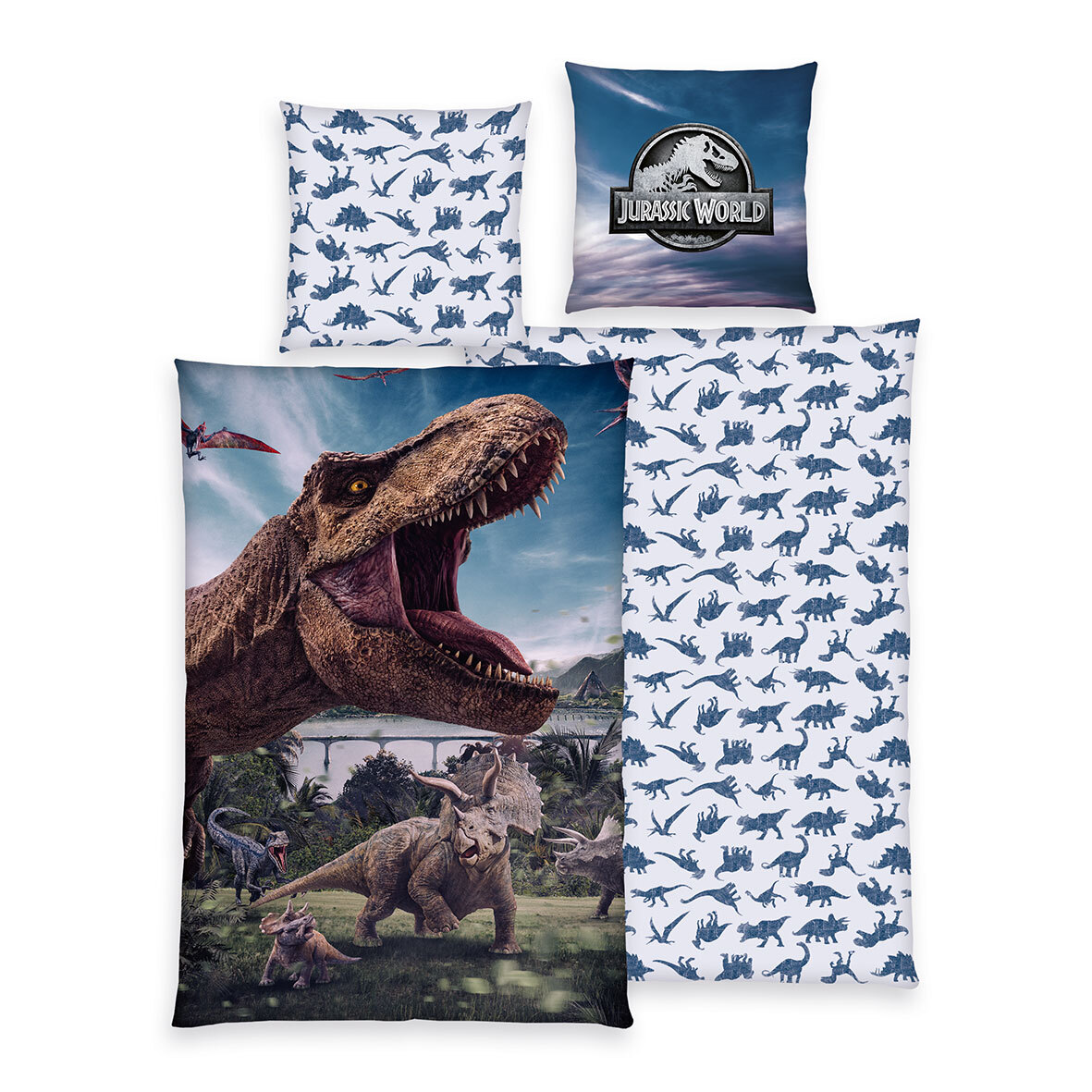 Bettwäsche Jurassic World - bunt - 135x200 cm