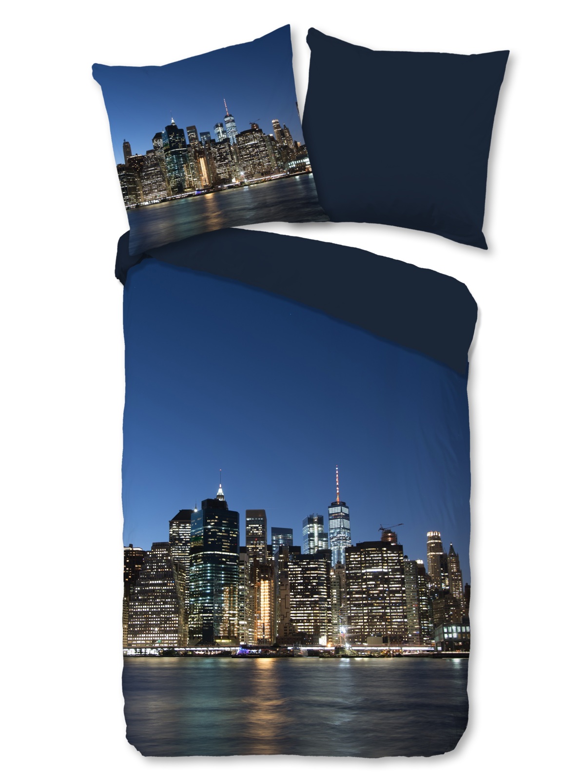 Bettwäsche - New York - dunkelblau - 135x200 cm | Online bei 