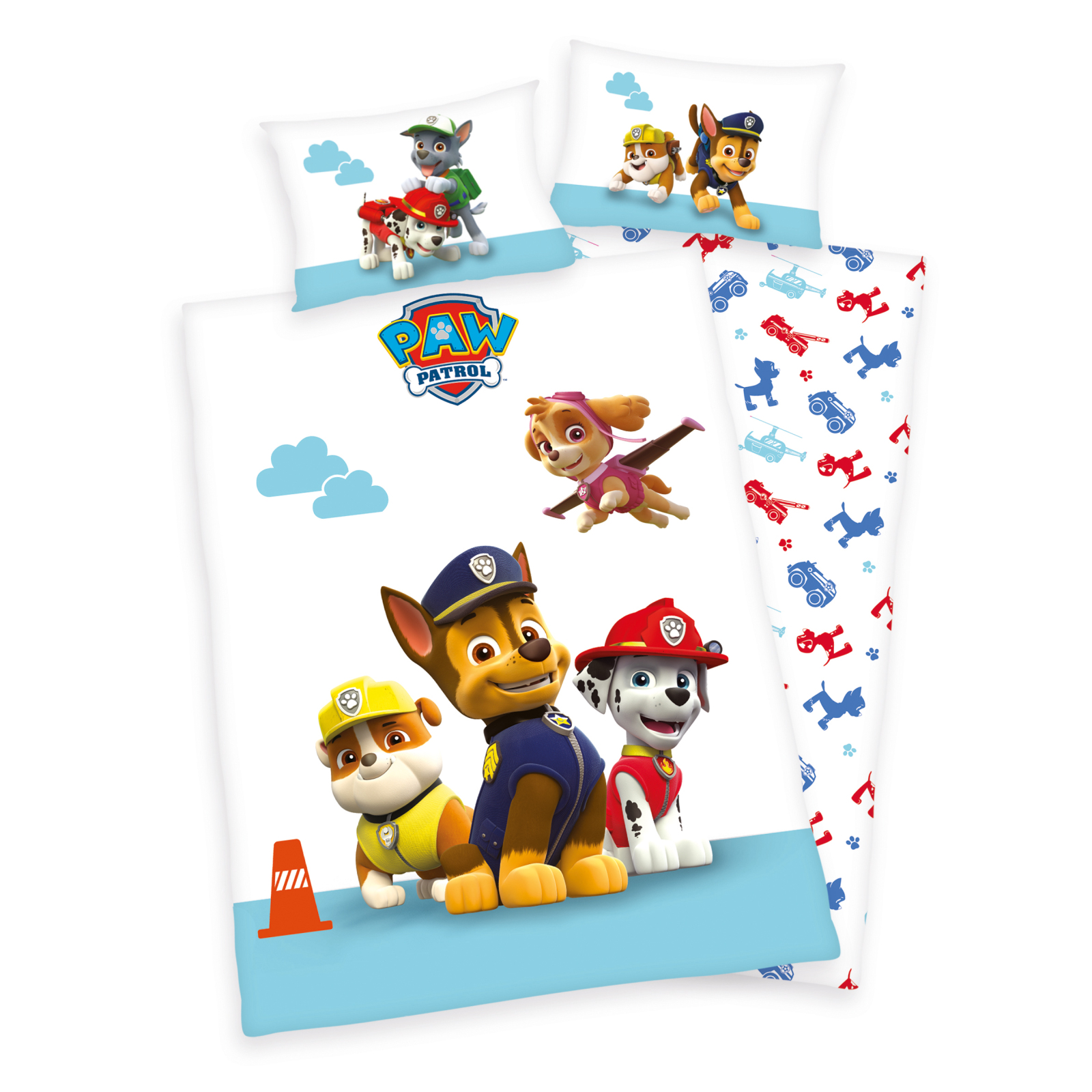 Bettwäsche PAW PATROL - 100% Baumwolle - 100x135 cm
