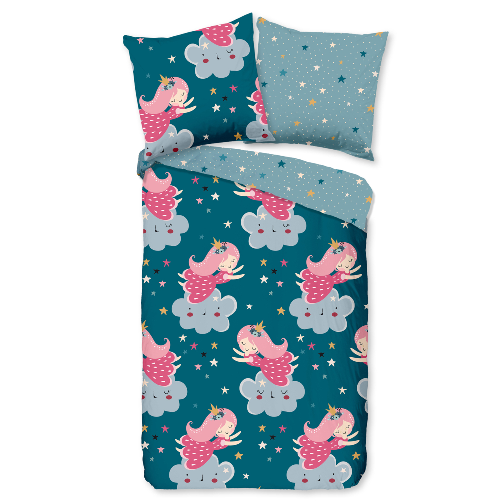 Bettwäsche PRINCESSE STERNE - multicolor - 120x150 cm