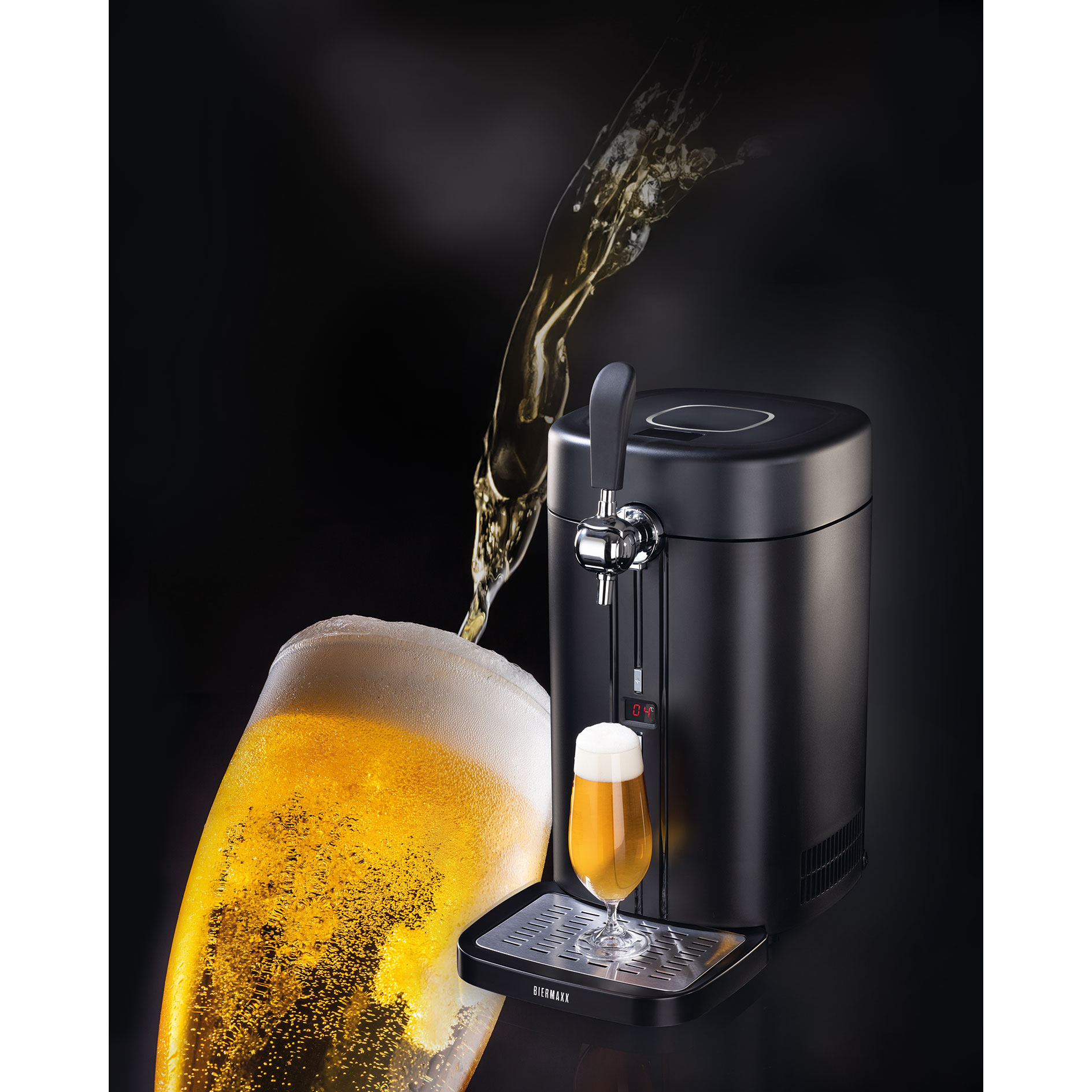 BIER MAXX Bierzapfanlage 14011 - mit CO2-Kapsel - für 5 Liter