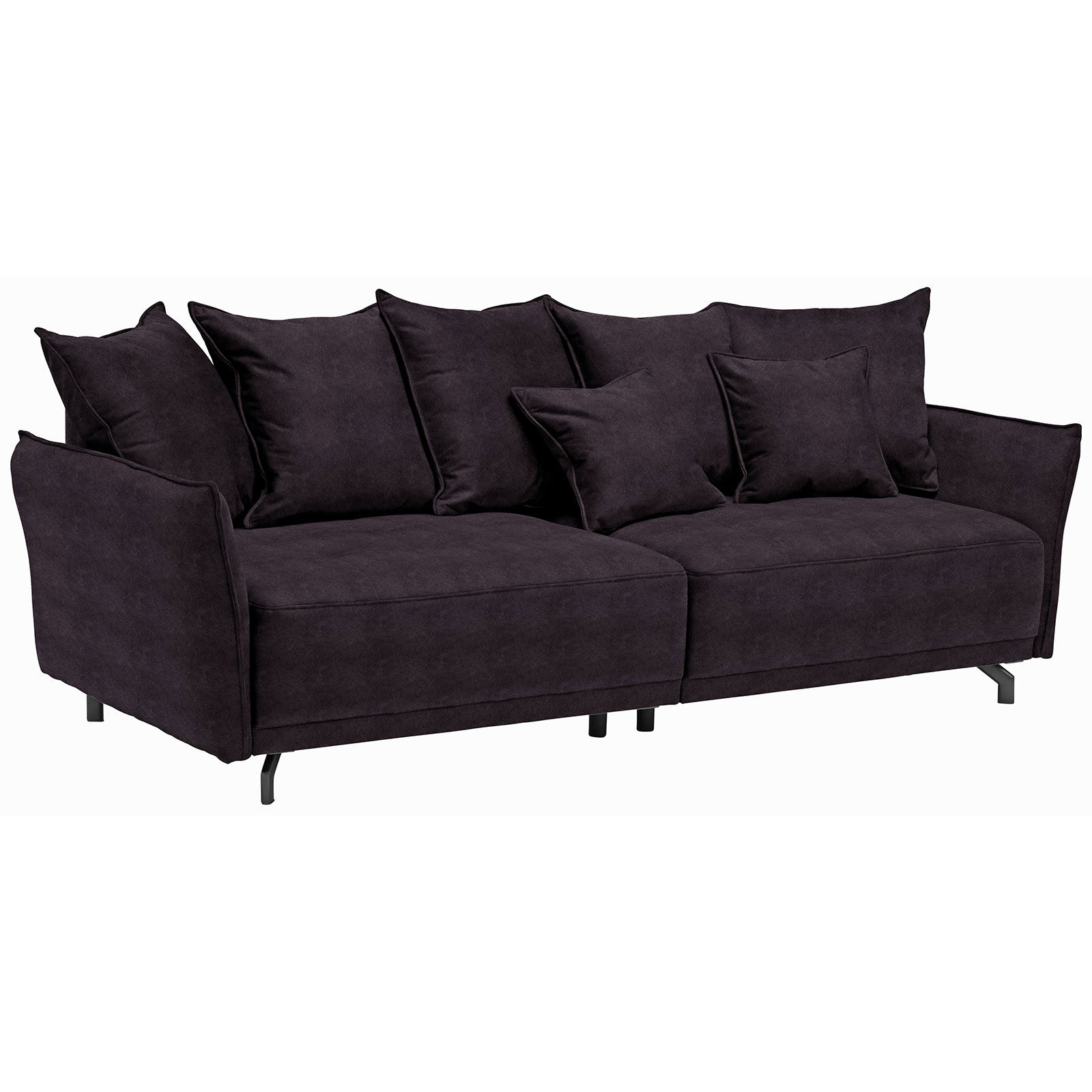 Big Sofa - aubergine - Samt