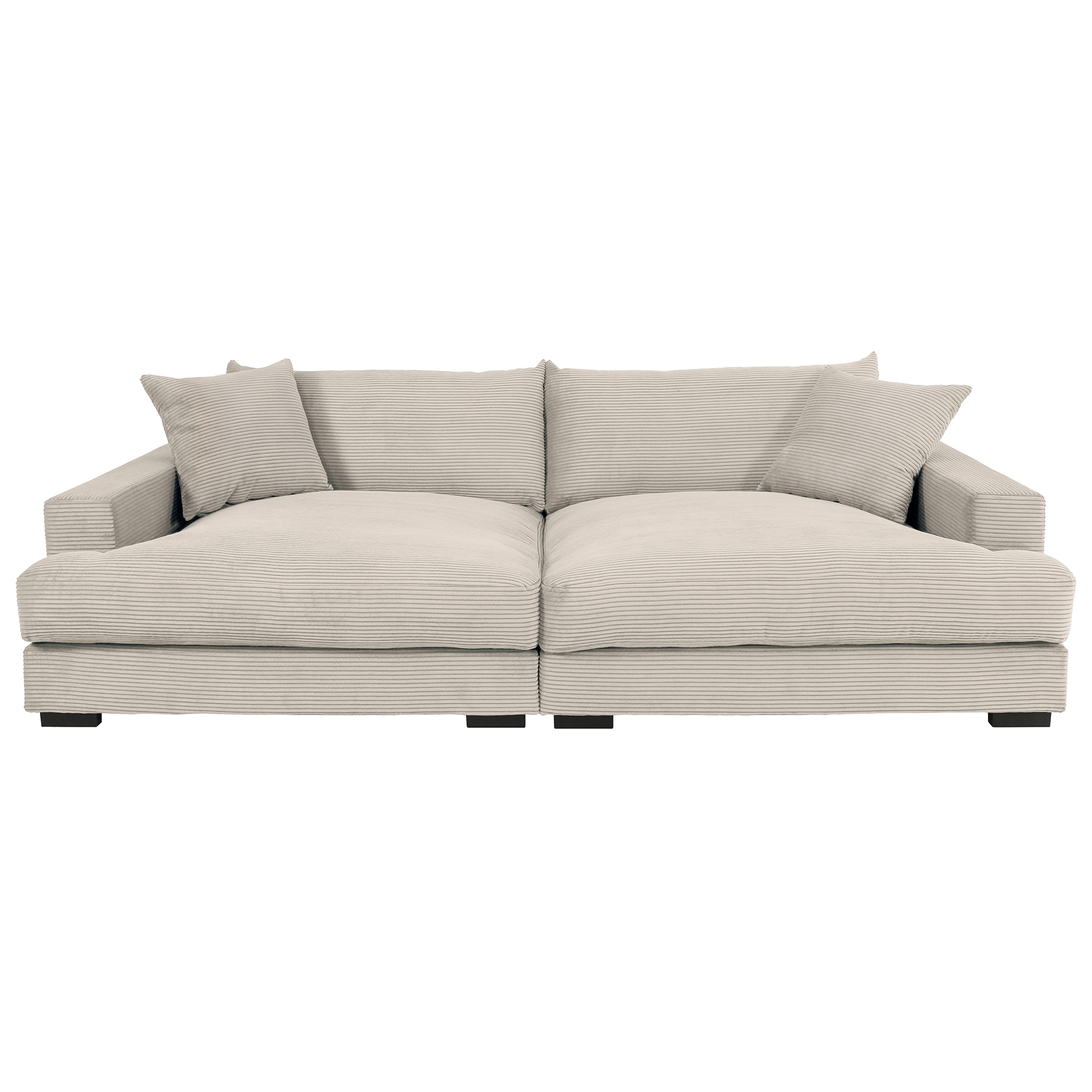 Big Sofa - pearl - Cord - 261 cm