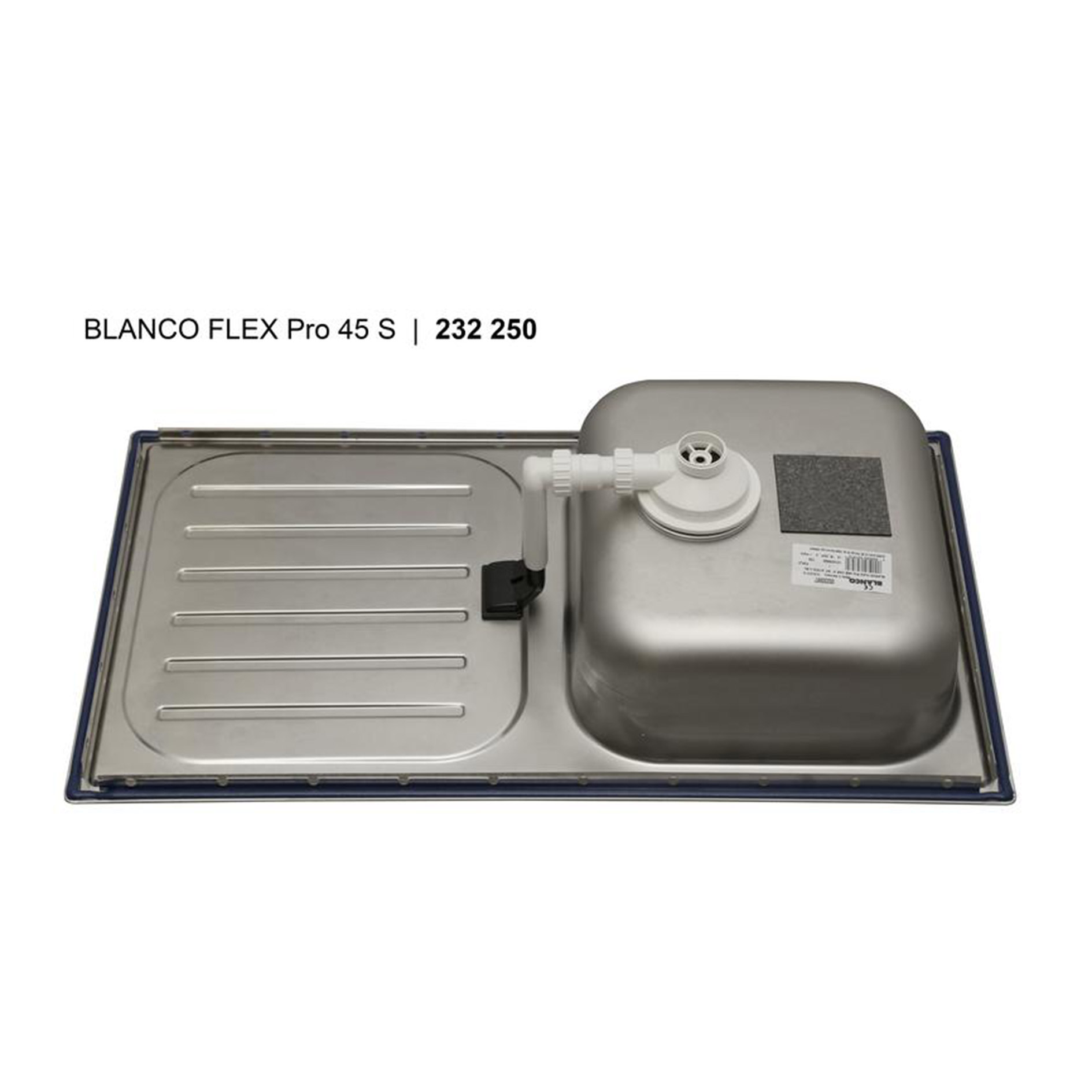 BLANCO Einbauspüle FLEX PRO 45 S - Edelstahl - reversibel