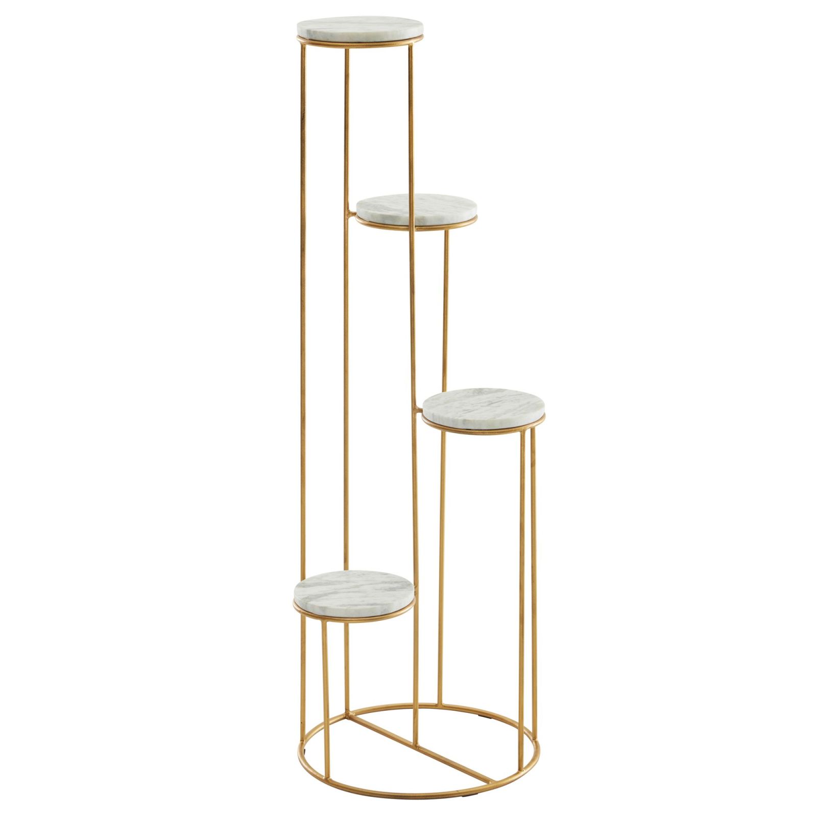 Blumenregal - gold - 107,5 cm hoch