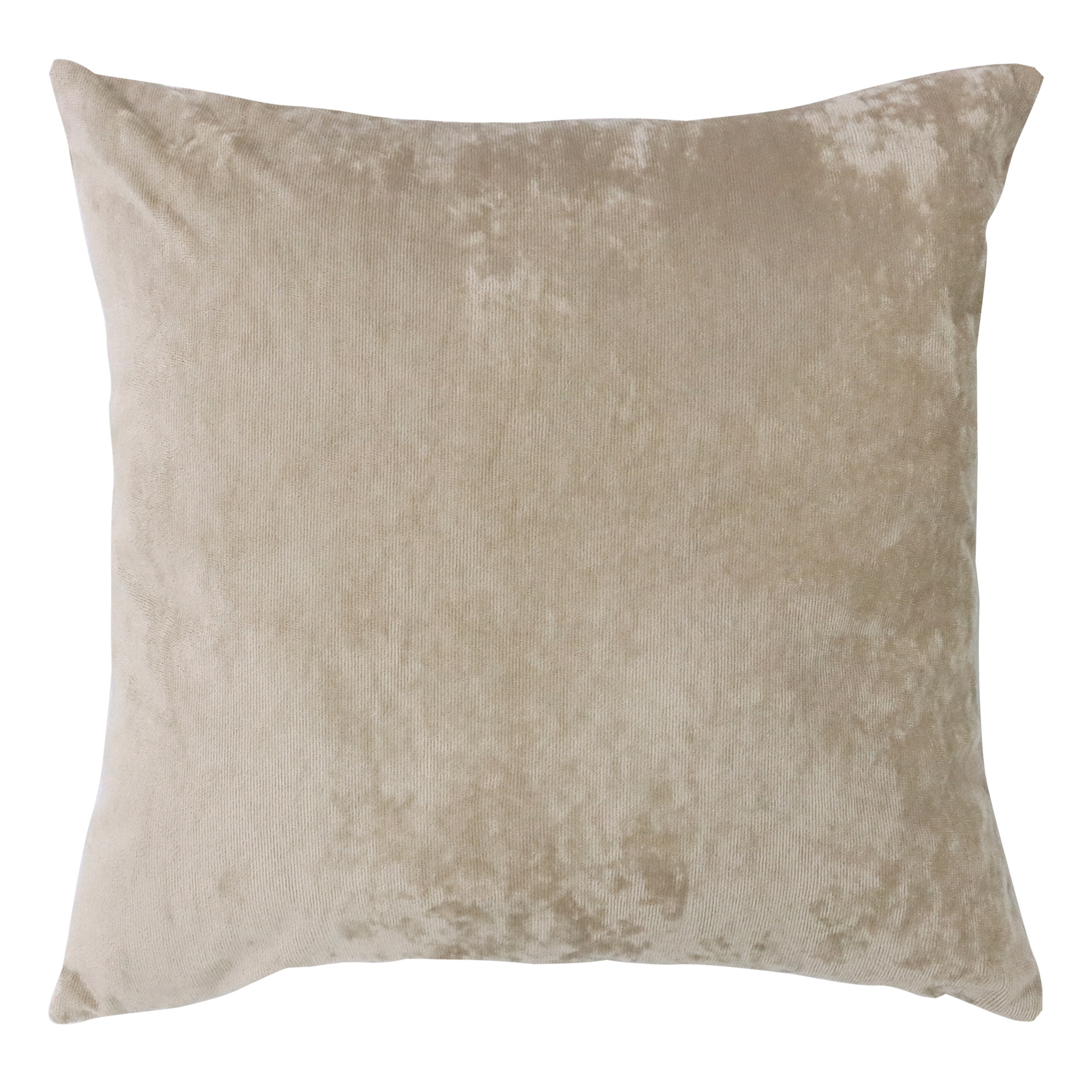 Bodenkissen - taupe - Samt - 60x60 cm
