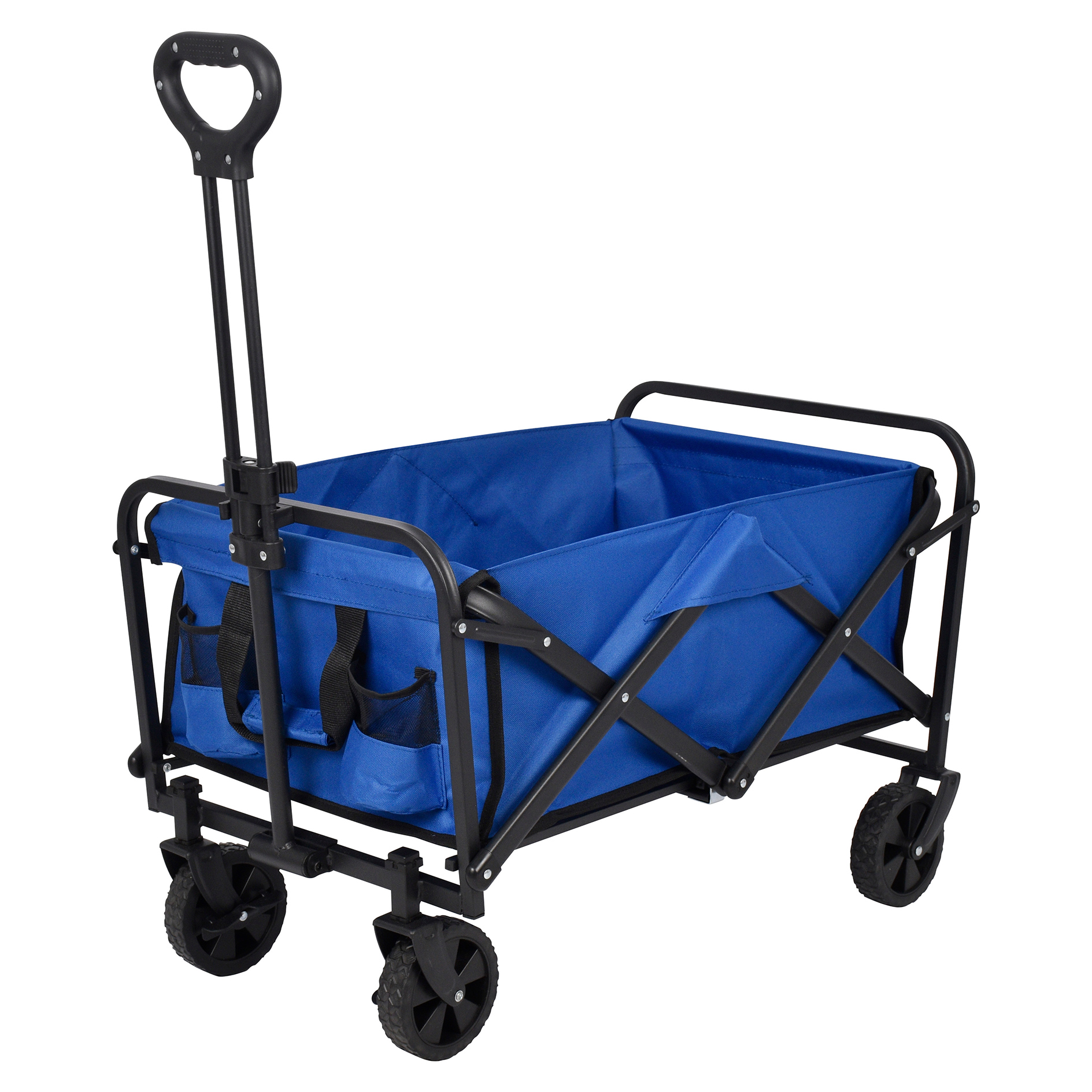 Bollerwagen - königsblau - faltbar - mit Tasche