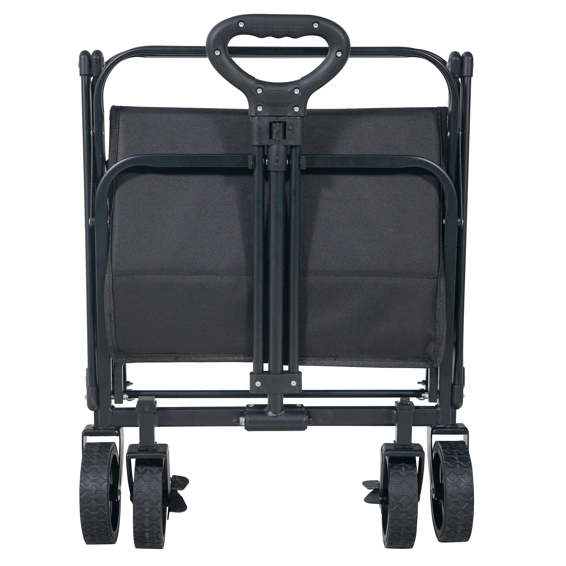 Bollerwagen - schwarz - faltbar - mit Tasche