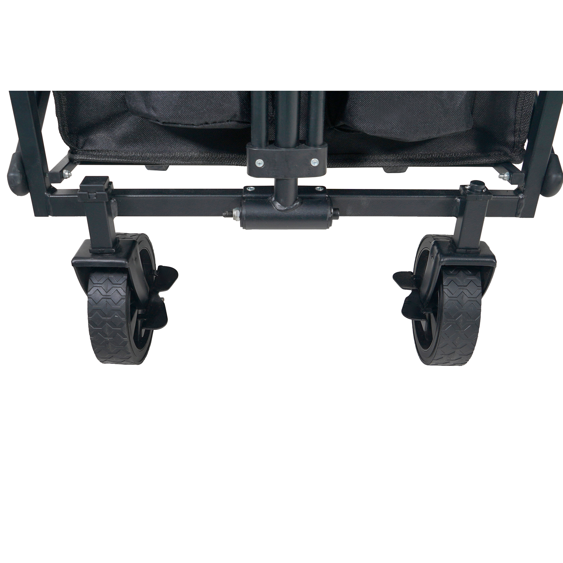 Bollerwagen - schwarz - faltbar - mit Tasche